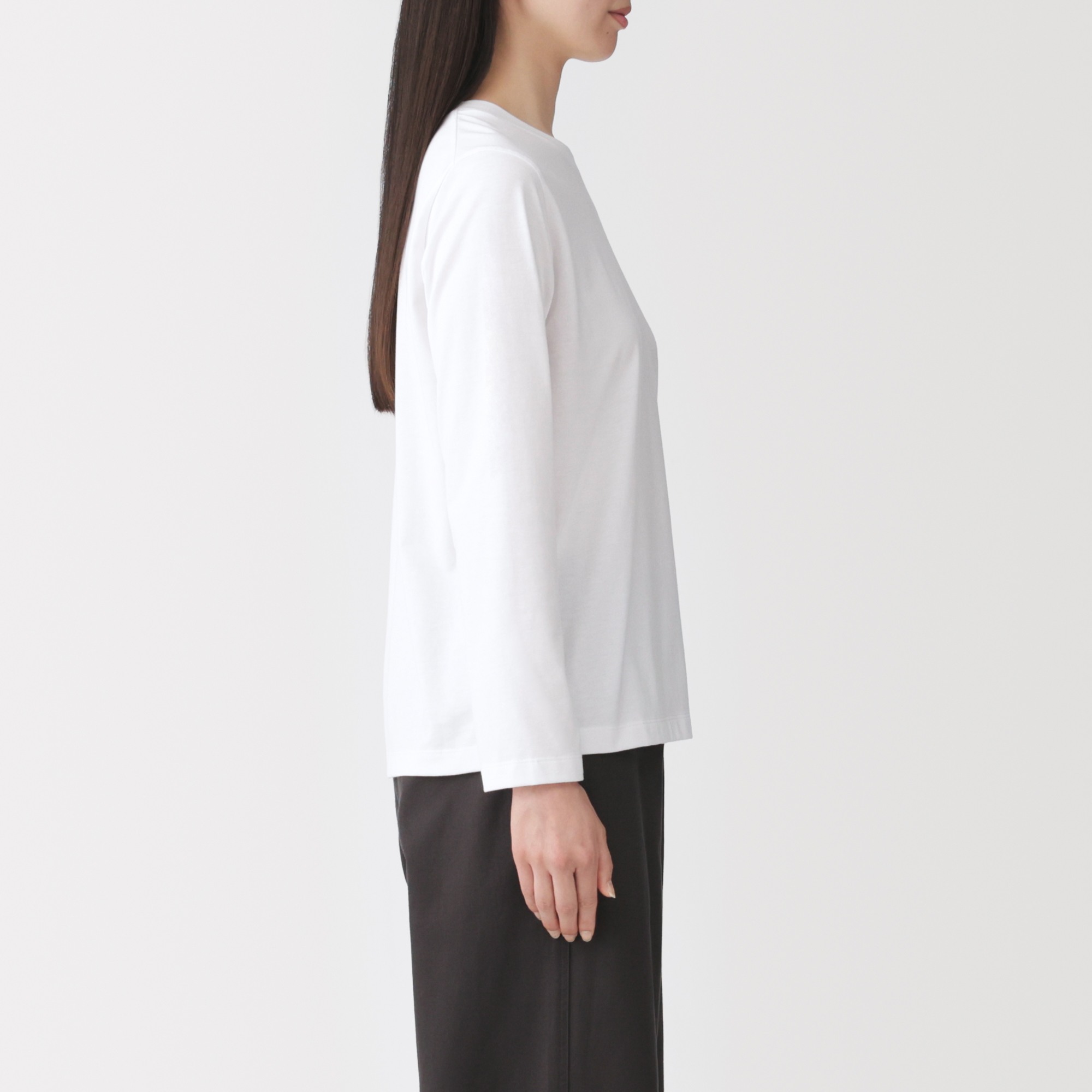 W's Jersey crew neck L/Slv T-shirt