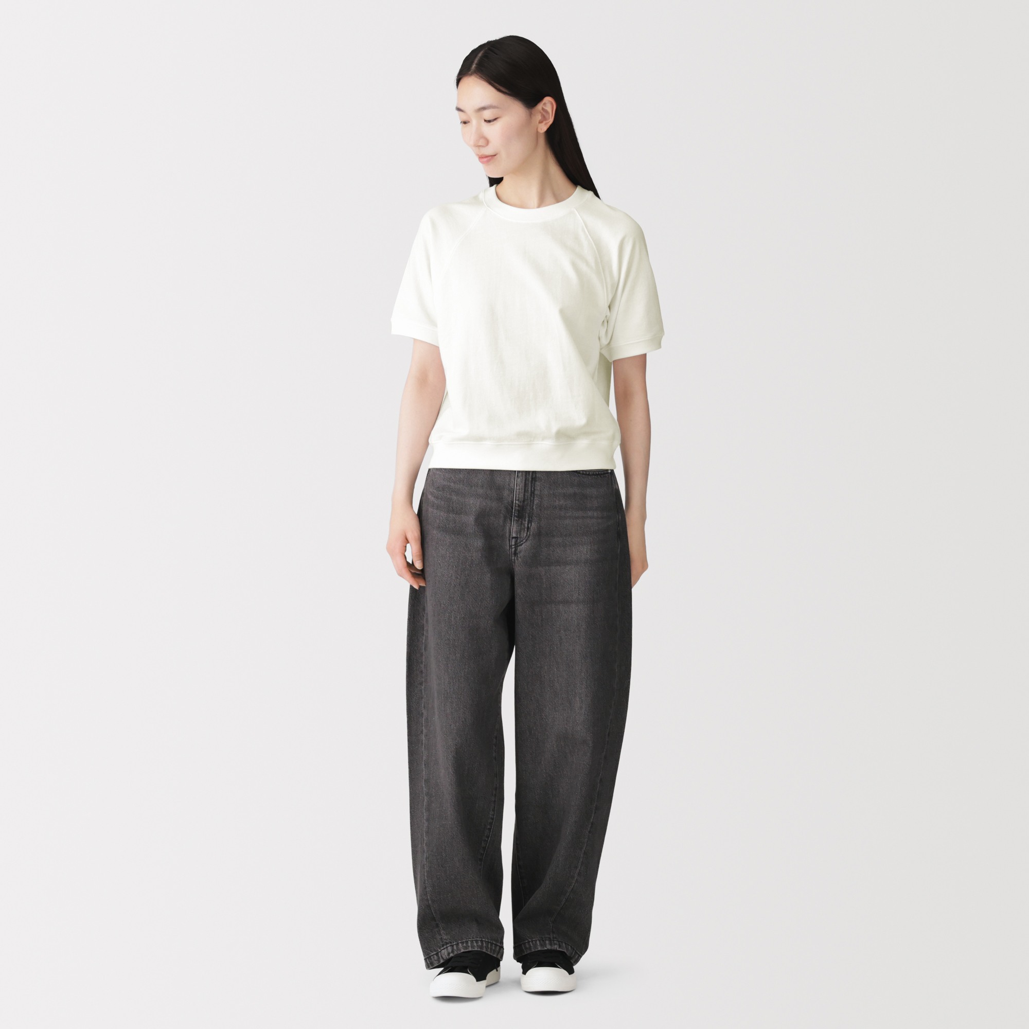 W's Light-weight sweatshirt crew neck S/Slv T-shirt
