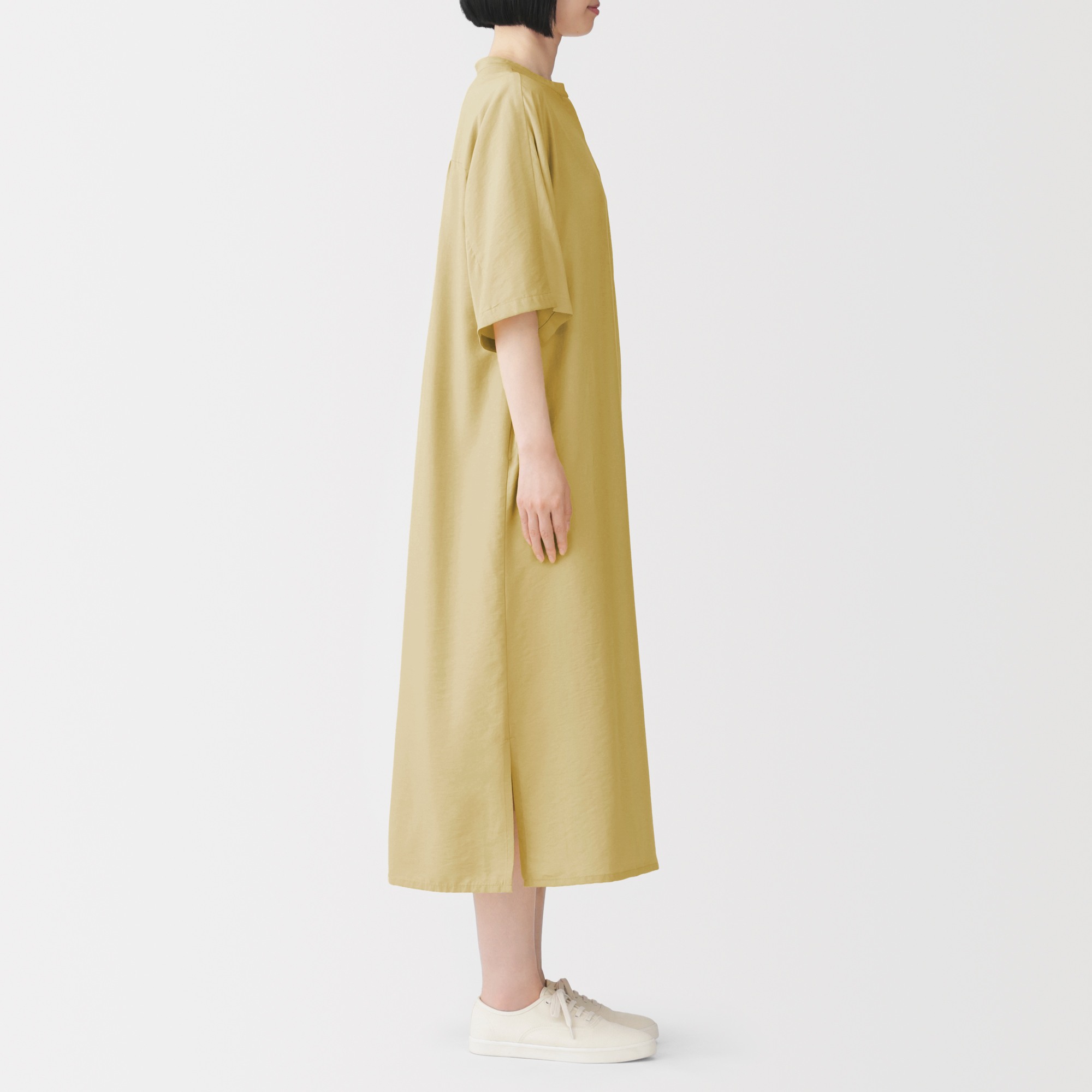 W's Lyocell blended 1/2 sleeve dress