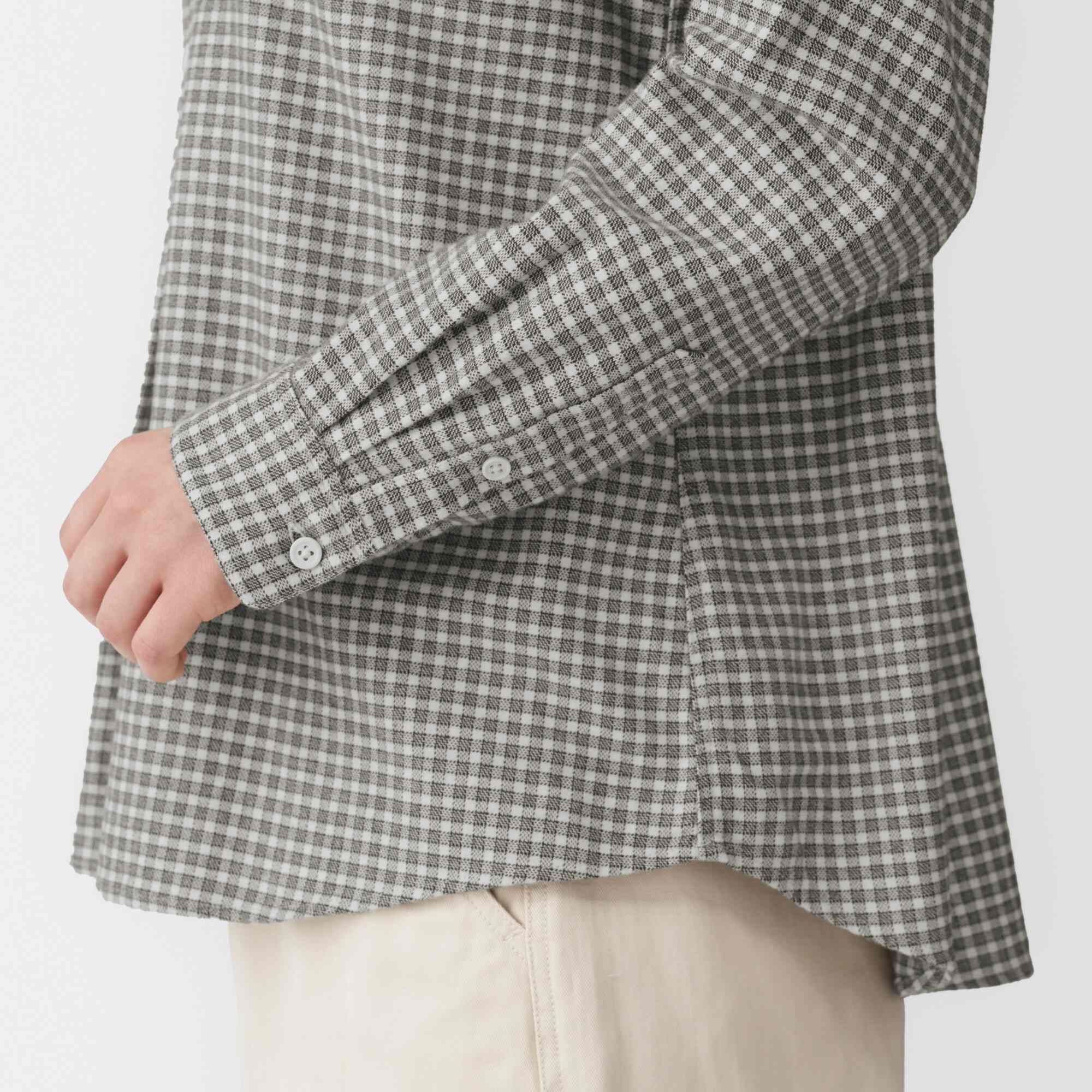 W's Double brushed flannel L/Slv blouse(OS)