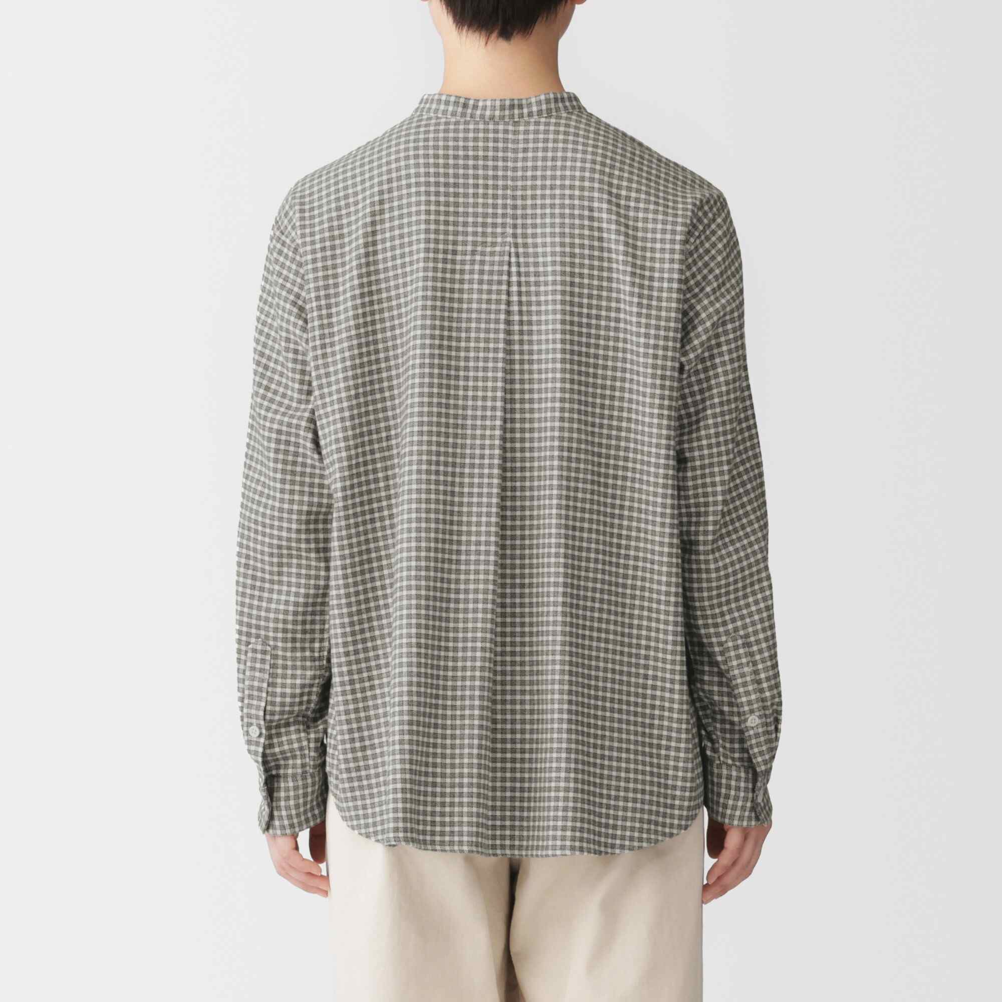 W's Double brushed flannel L/Slv blouse(OS)