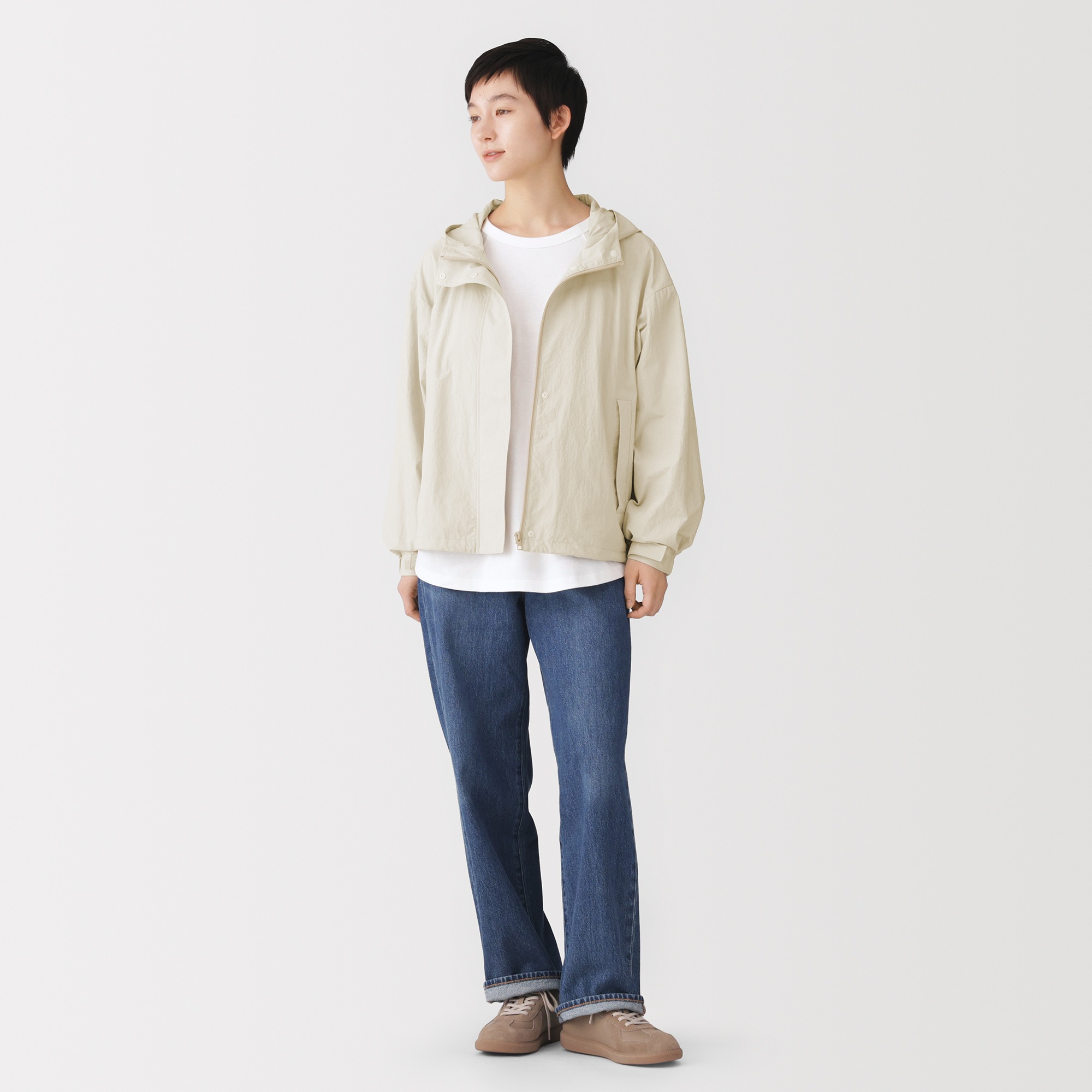 W's Water repellent UV protection hooded blouson