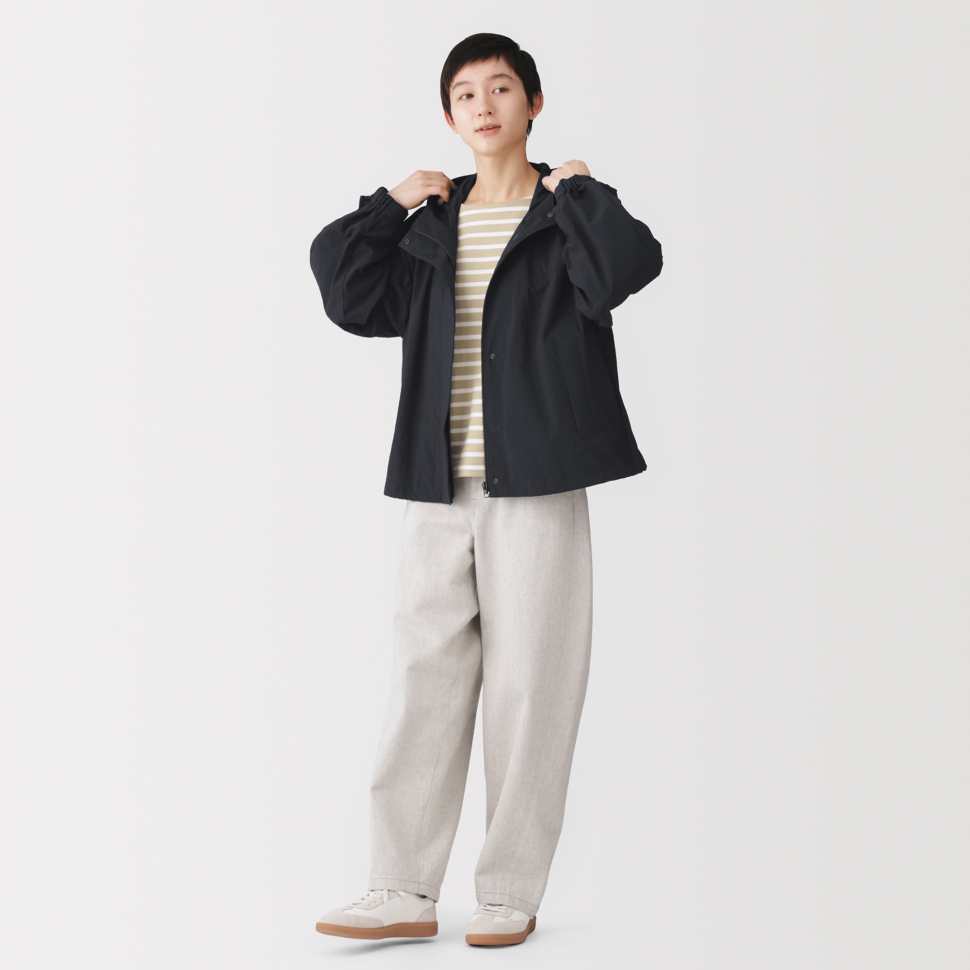 W's Water repellent UV protection hooded blouson