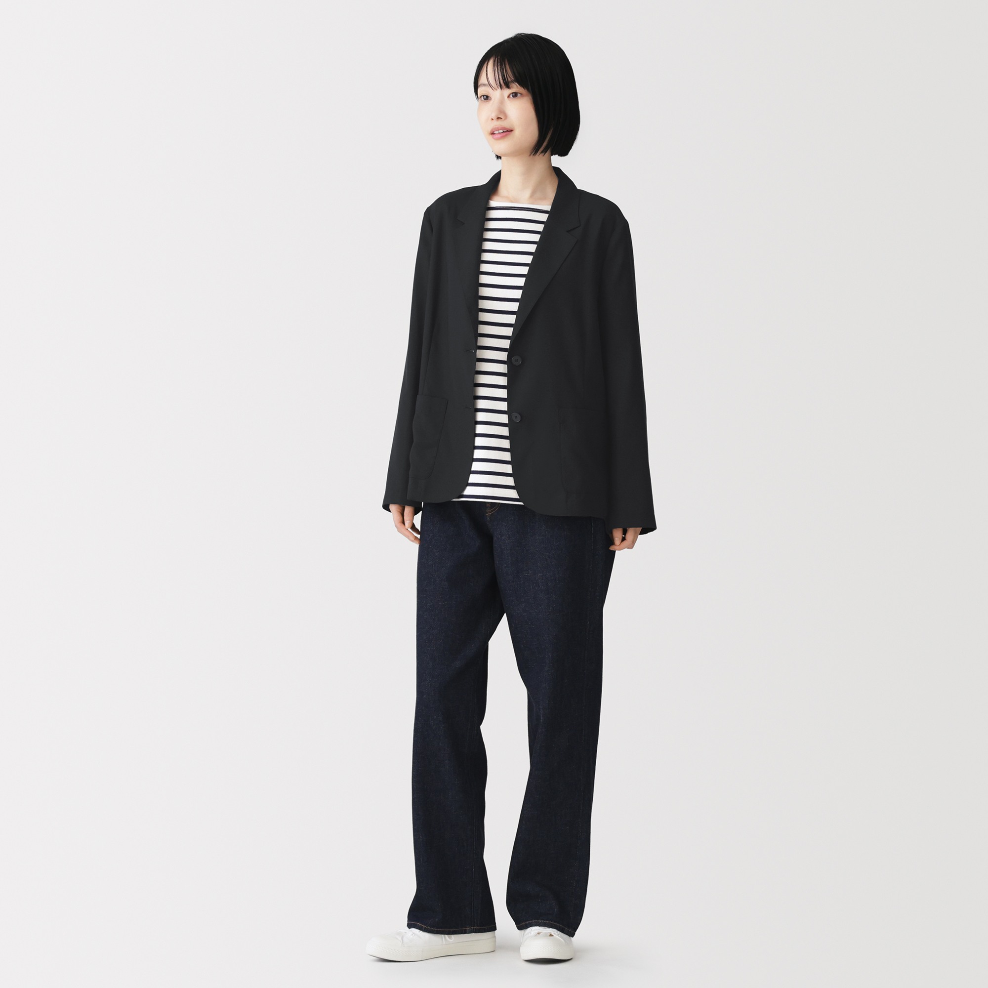 W's Lyocell blended shirt jacket