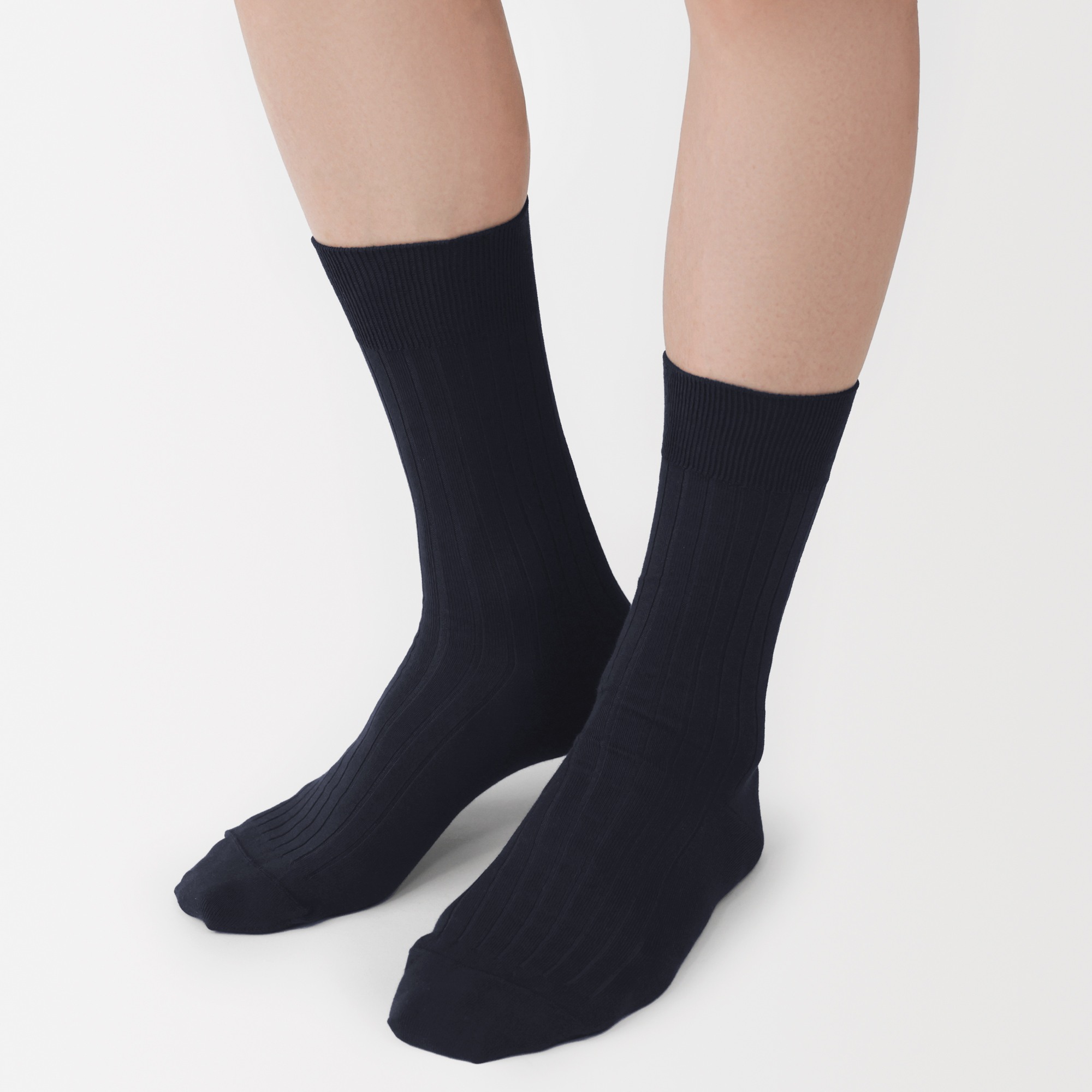 M's right angle ribbed business socks