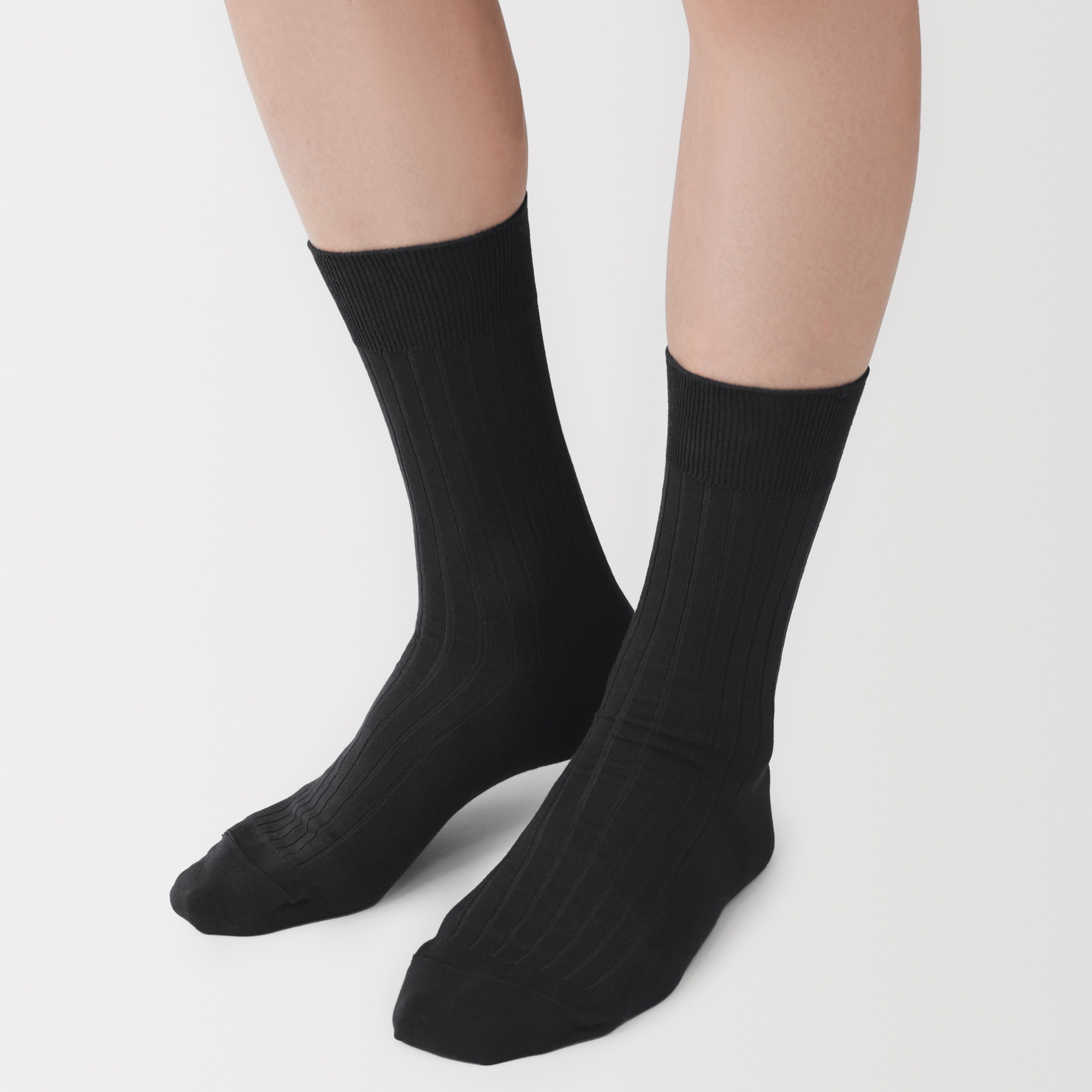 M's right angle ribbed business socks