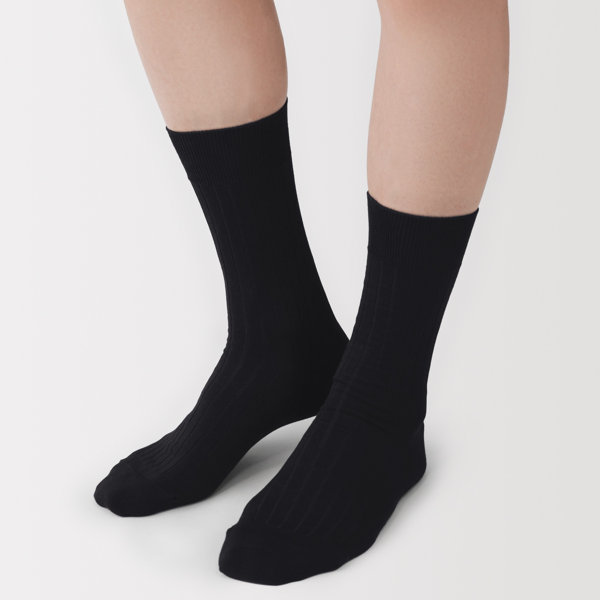 M's right angle ribbed business socks