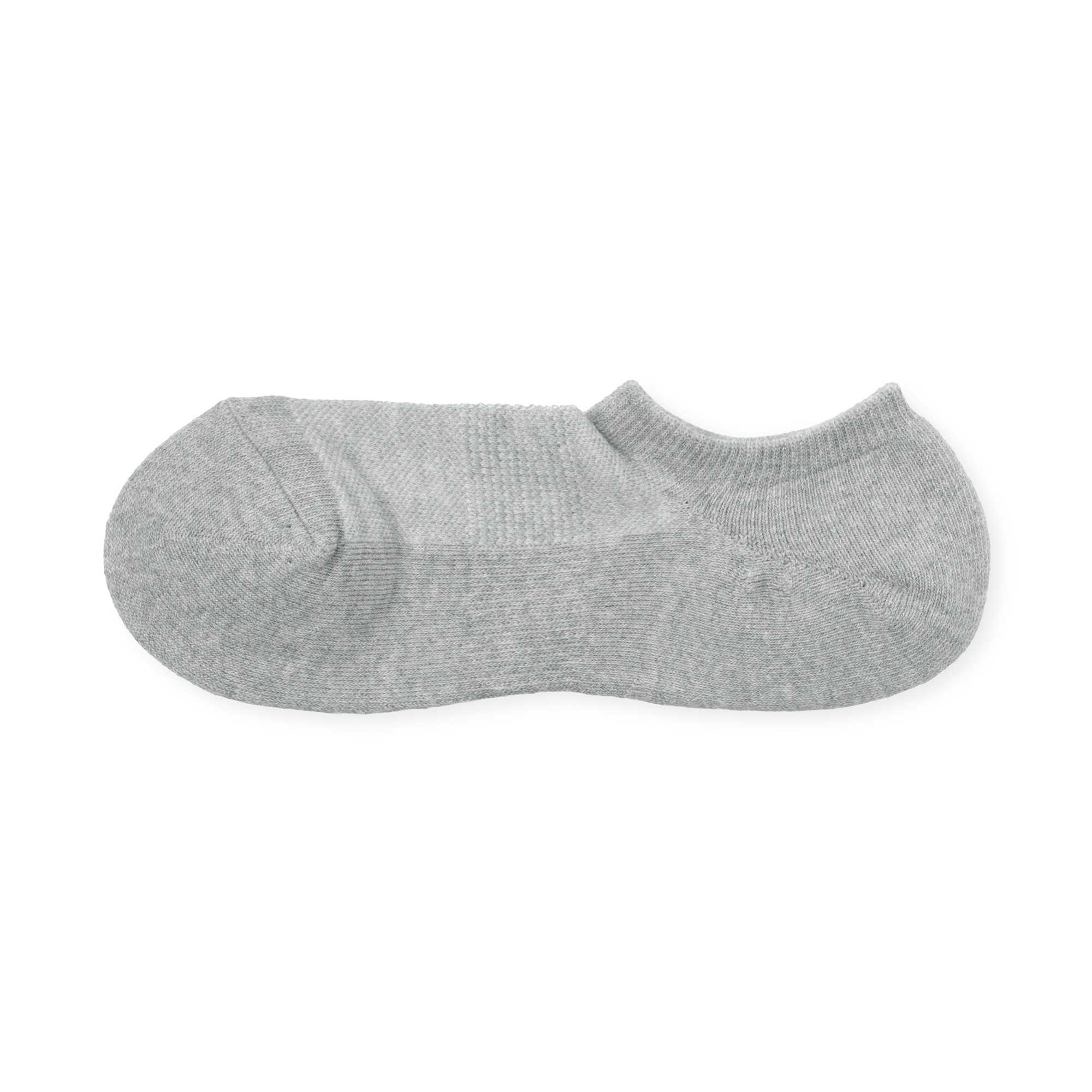 M's right angle pile sneaker socks (Heather color)