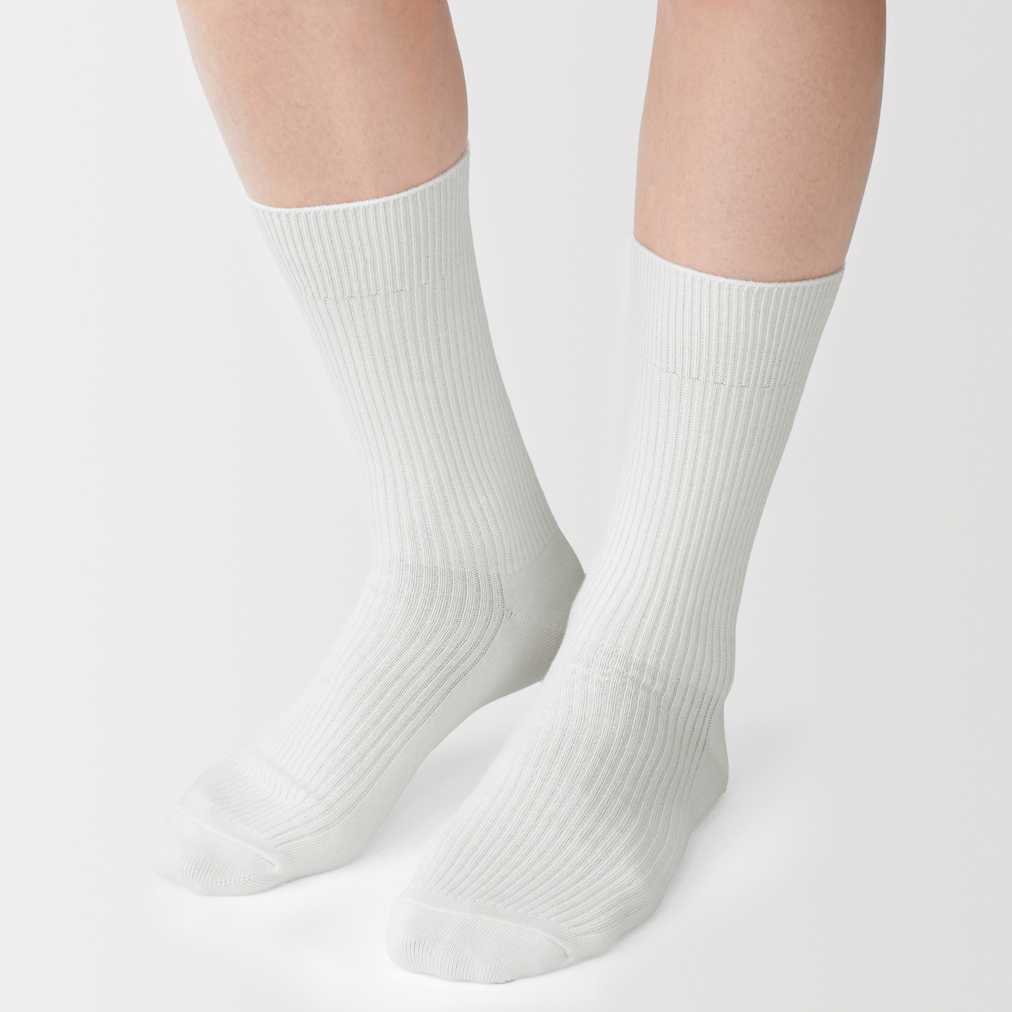 M's right angle ribbed socks