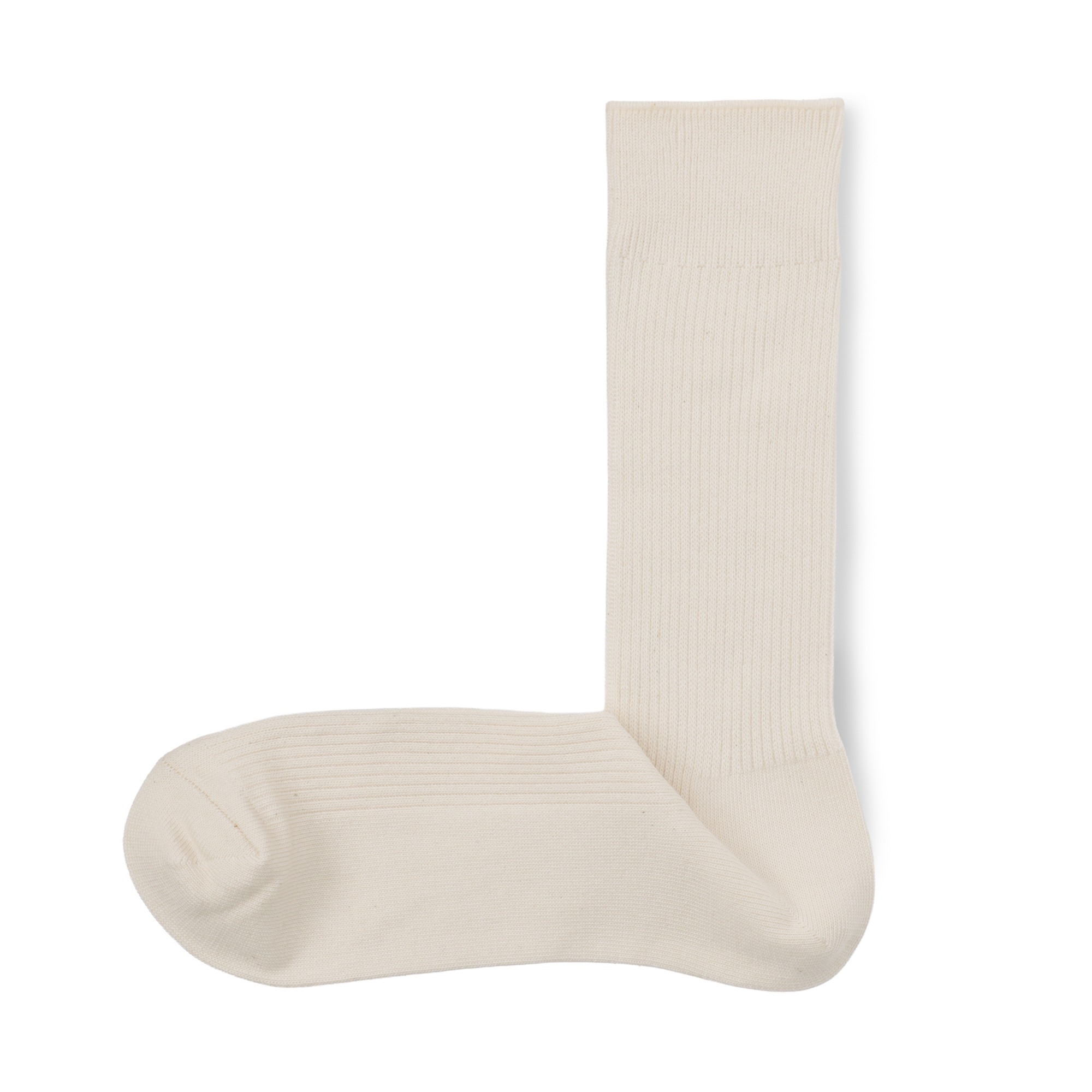 M's right angle ribbed socks