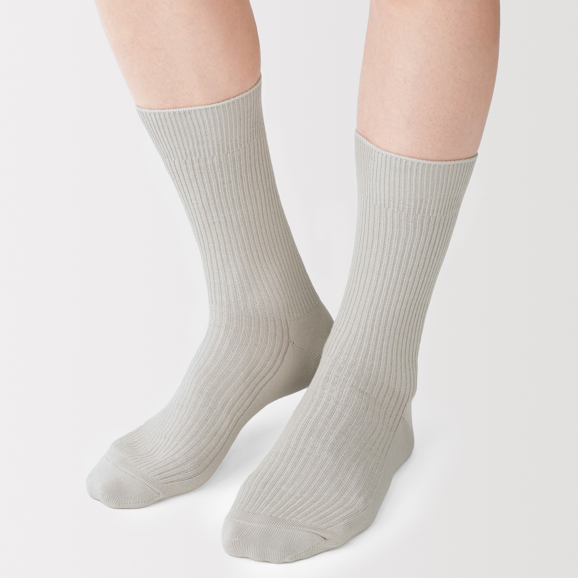 M's right angle ribbed socks