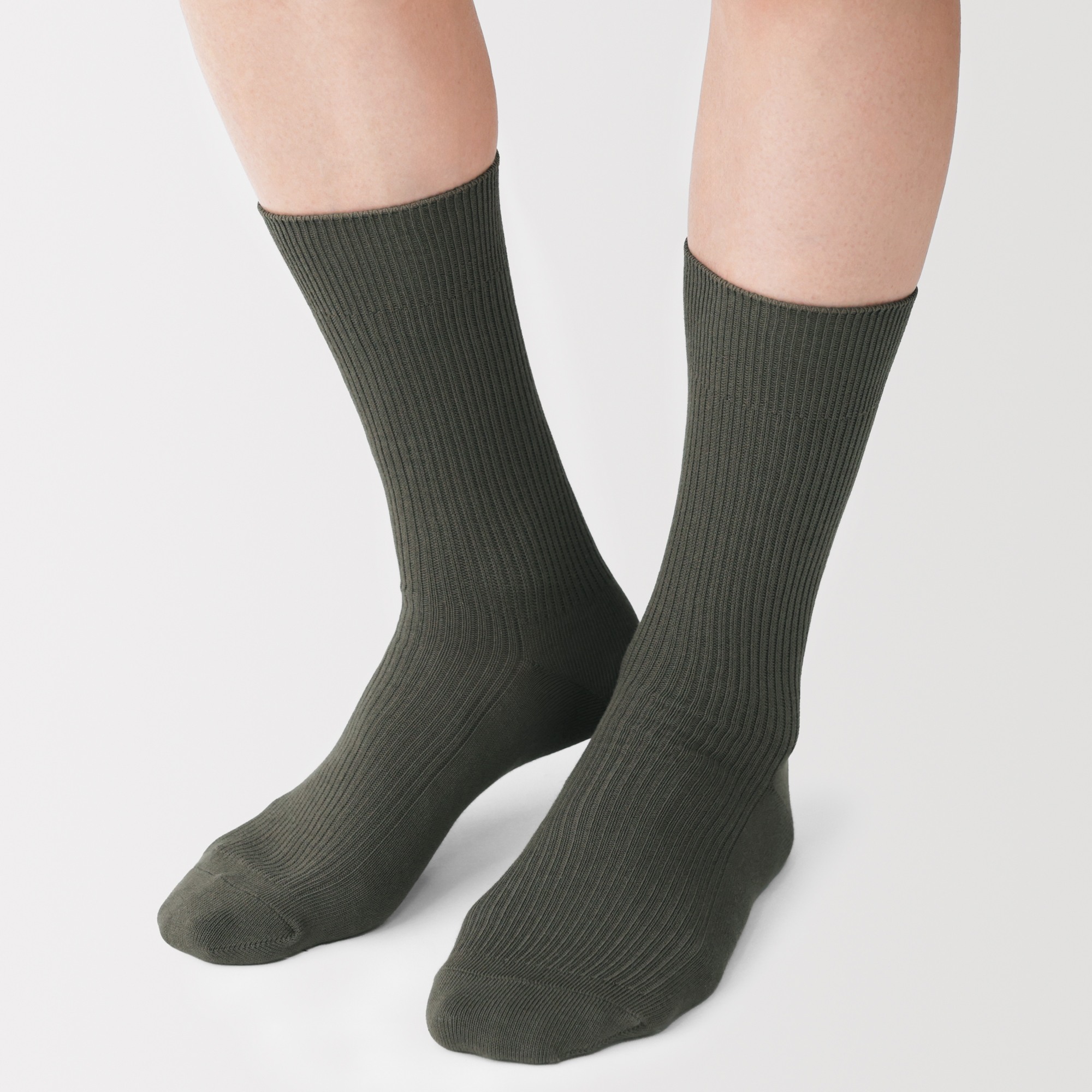 M's right angle ribbed socks