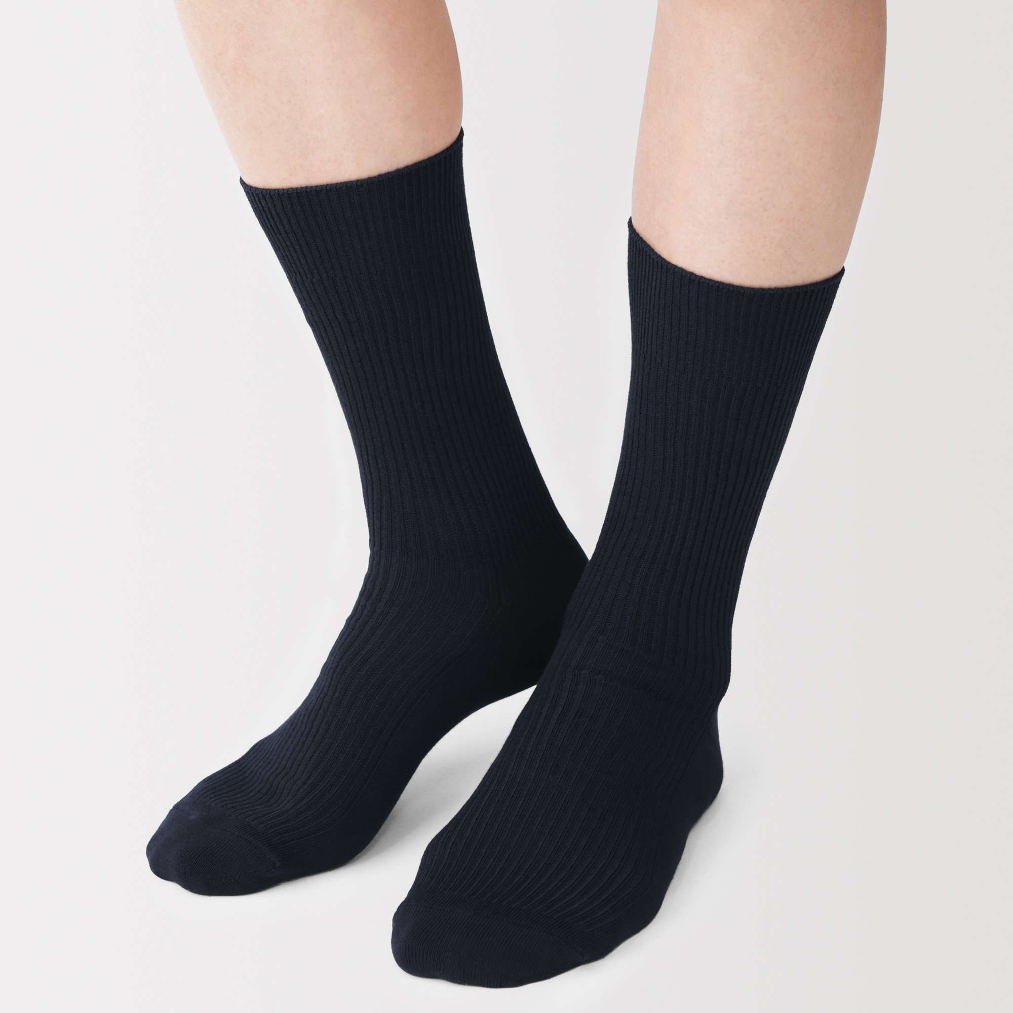 M's right angle ribbed socks