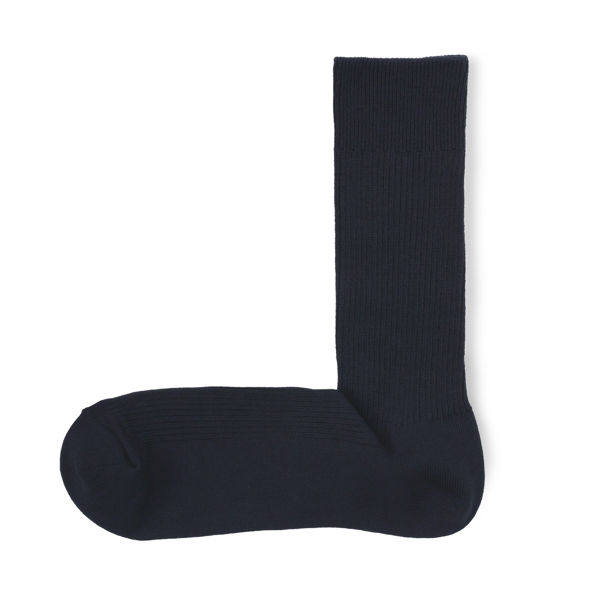 M's right angle ribbed socks