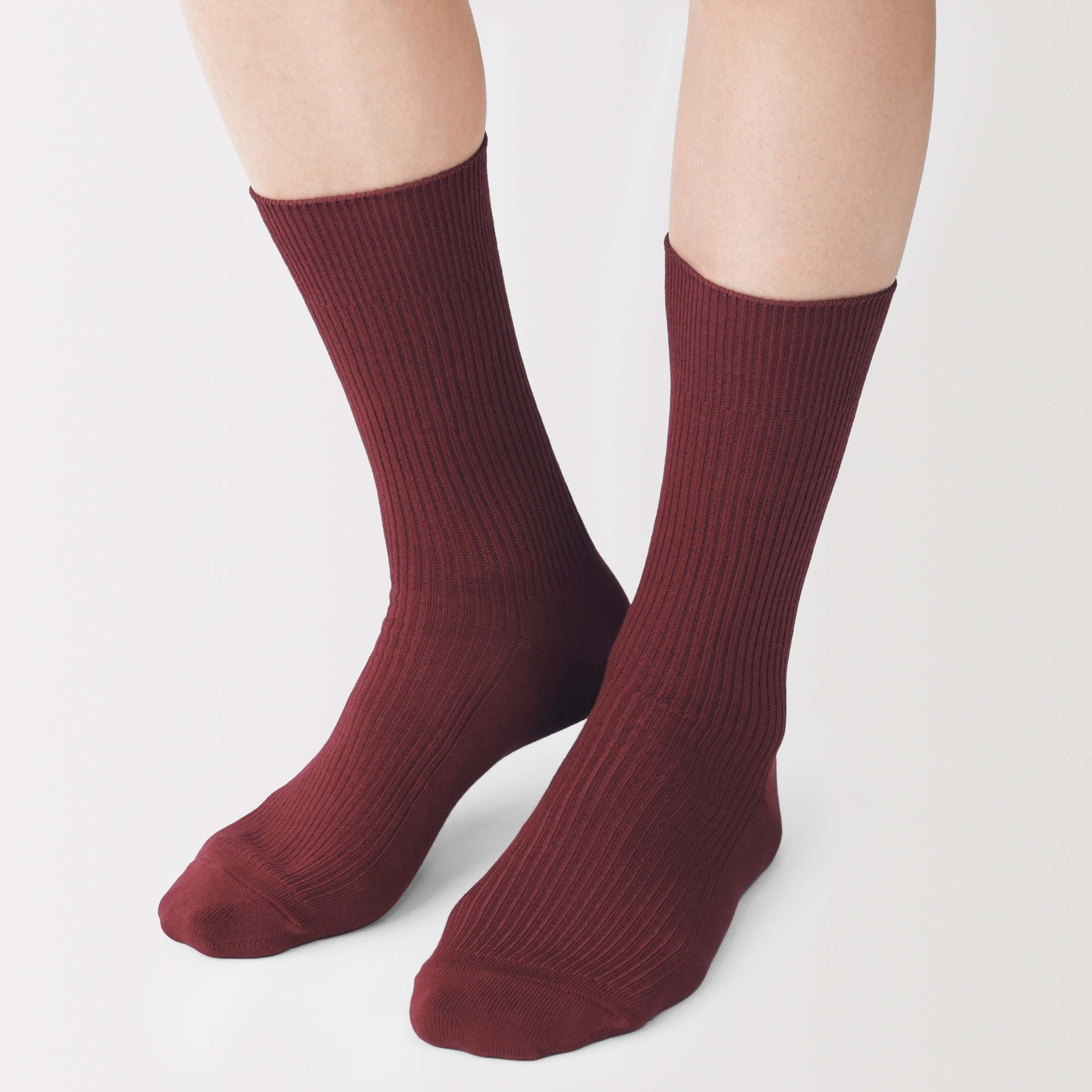 M's right angle ribbed socks