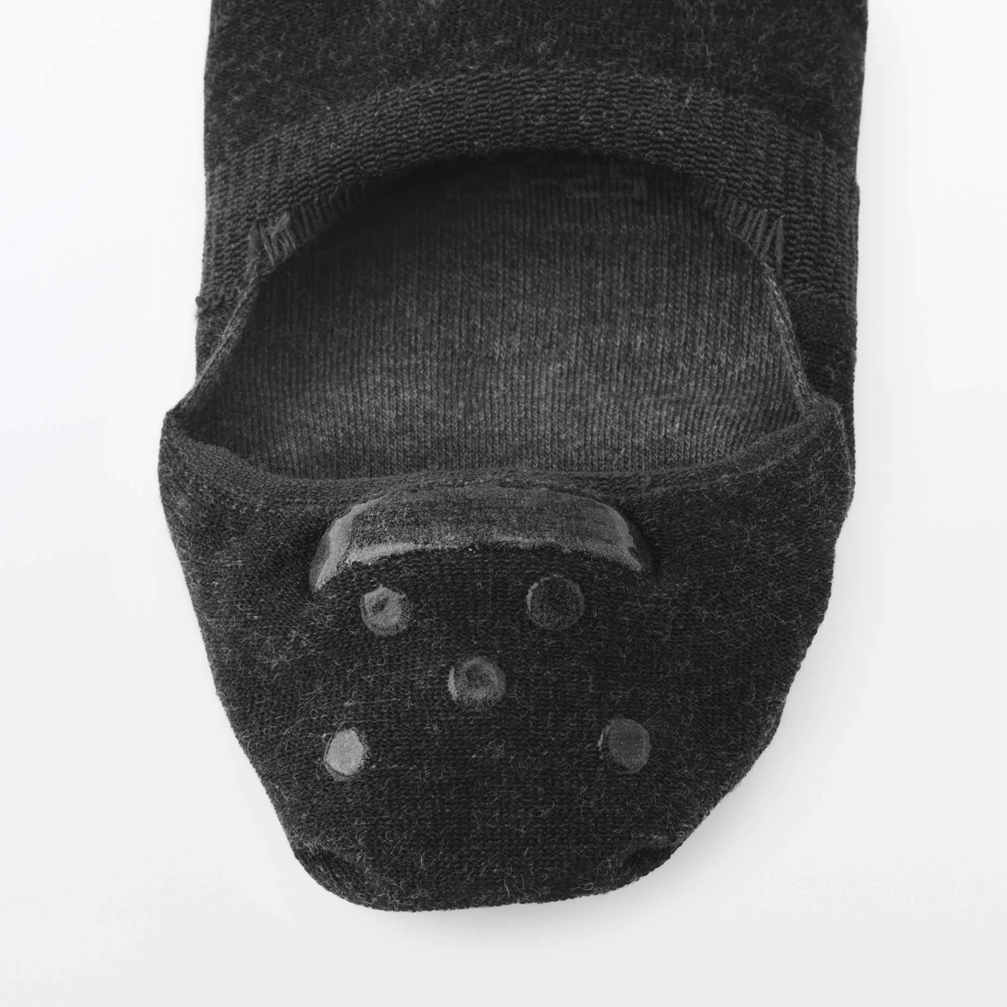 W's Thin no-show socks with heel grip(Reclaimed cotton)