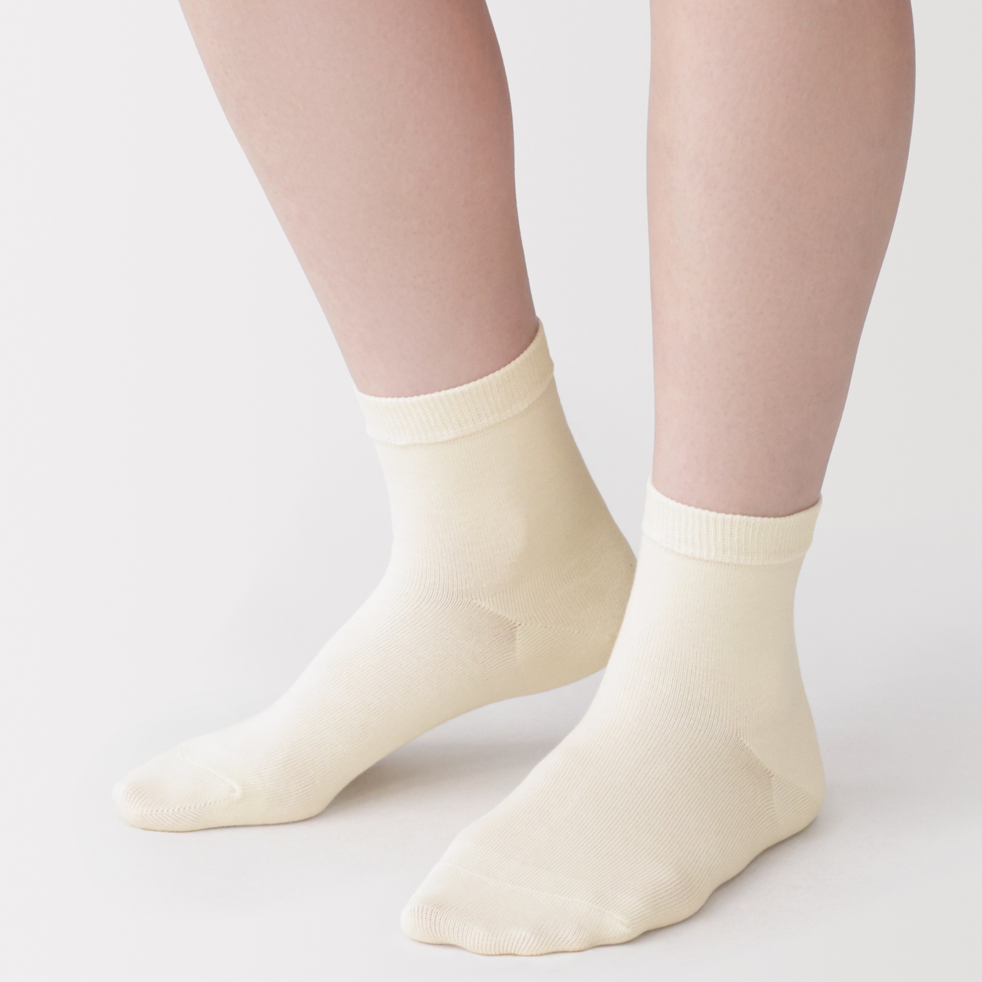 W's Right angle loose top 3 layer short socks