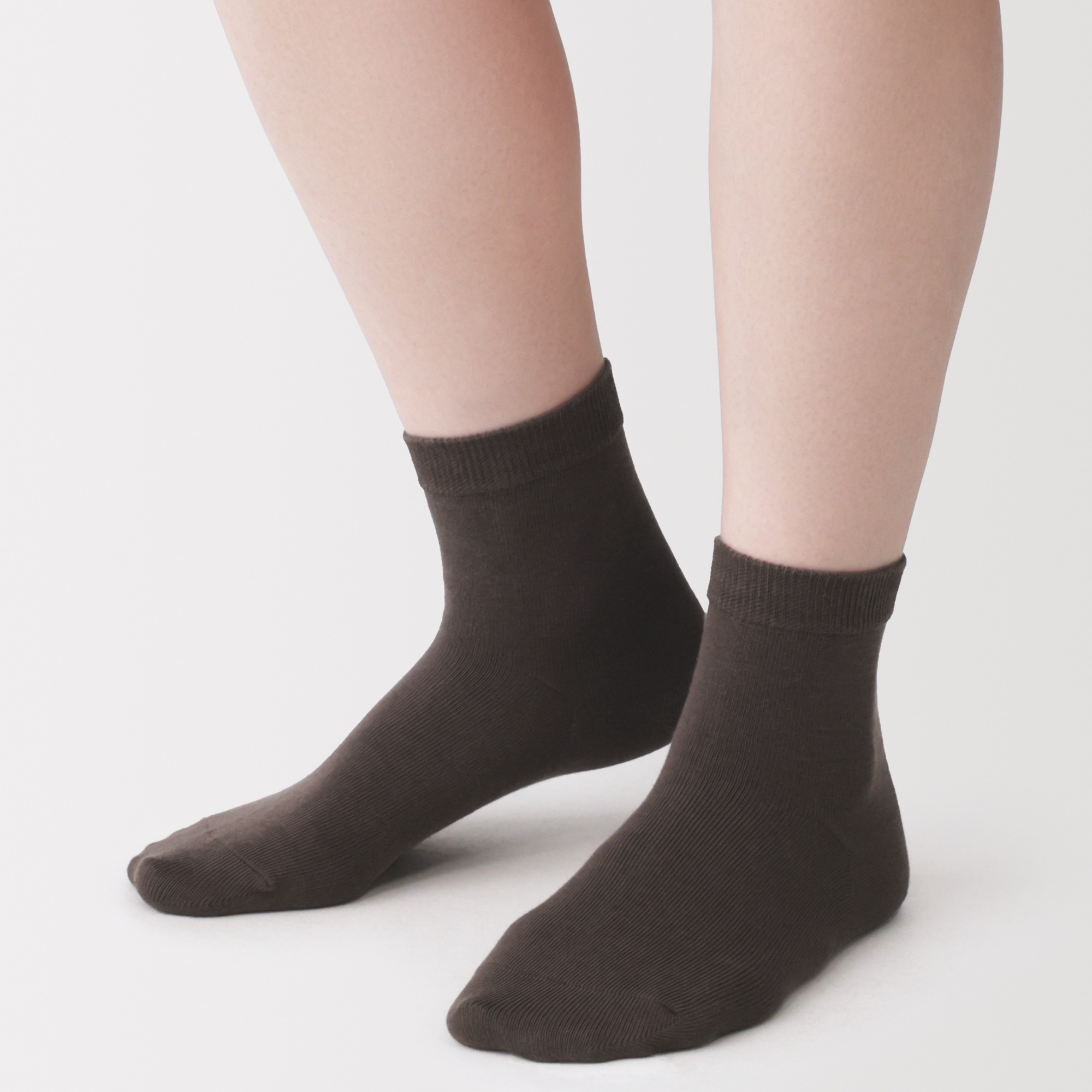 W's Right angle loose top 3 layer short socks