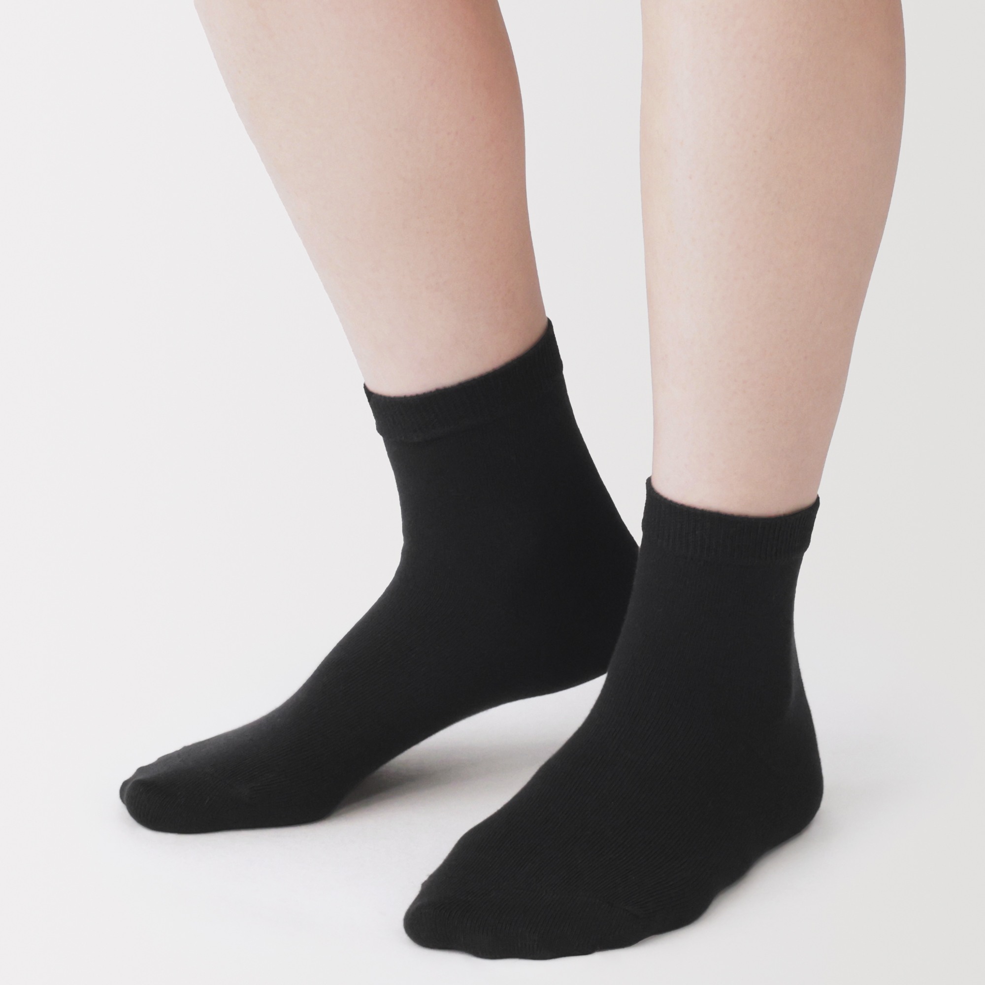 W's Right angle loose top 3 layer short socks