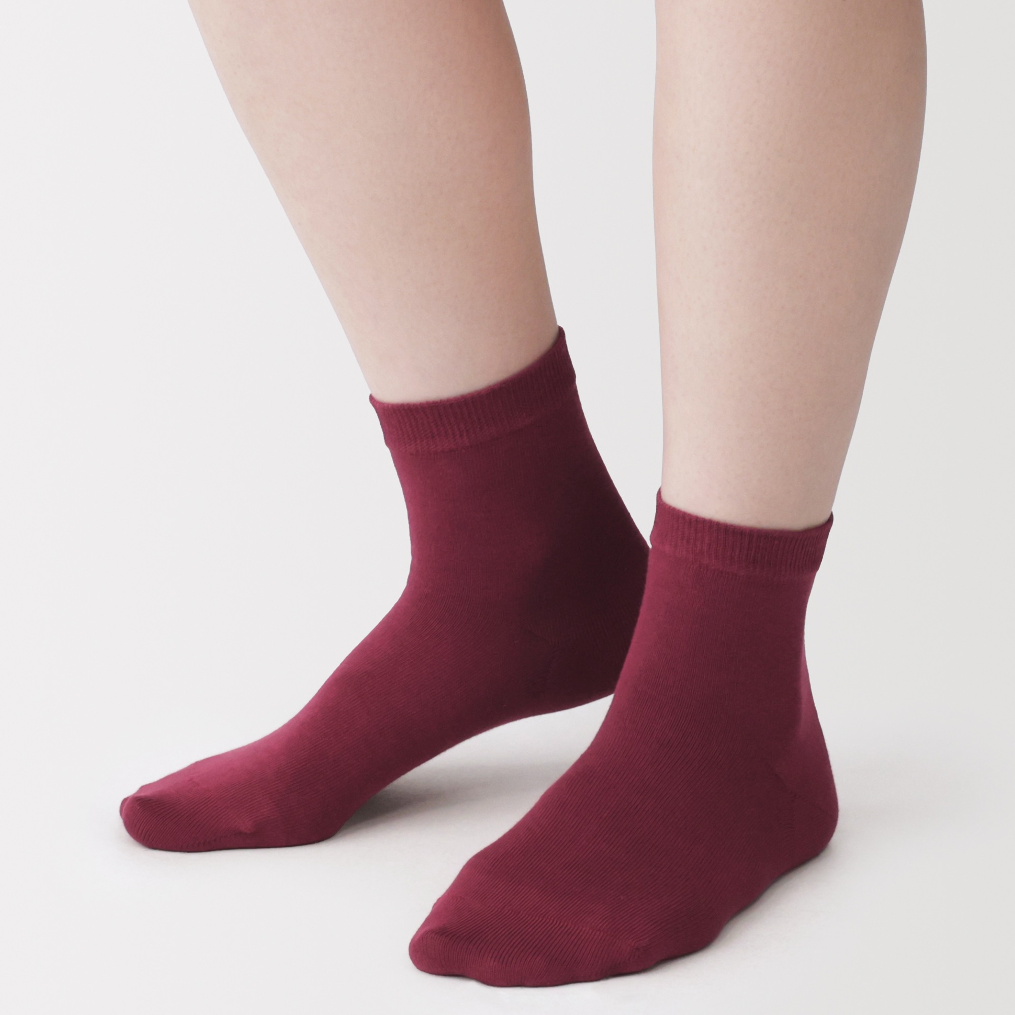 W's Right angle loose top 3 layer short socks