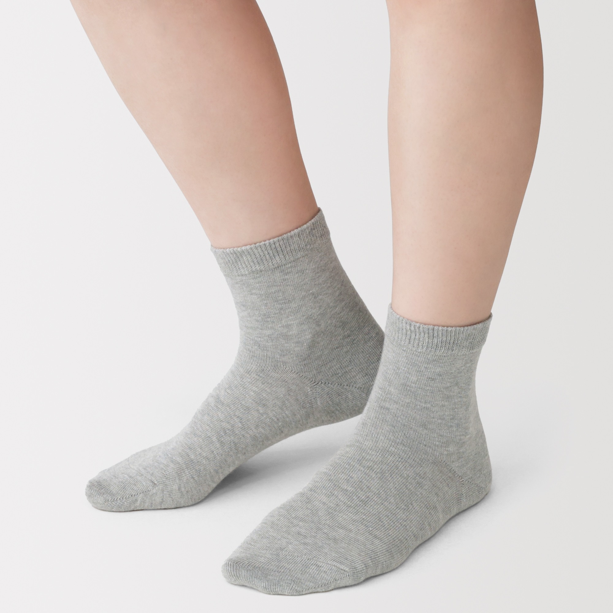 W's Right angle loose top 3 layer short socks