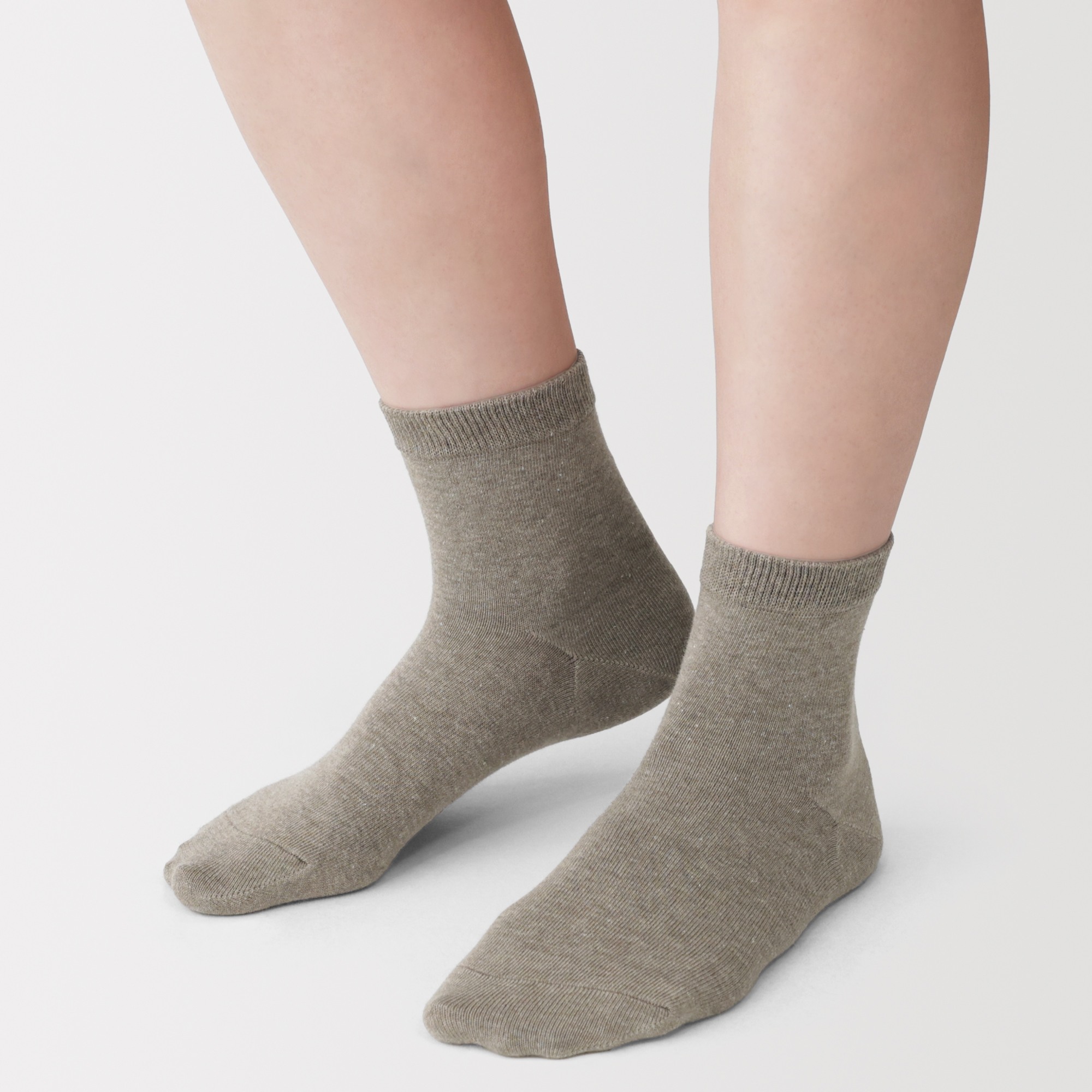 W's Right angle loose top 3 layer short socks