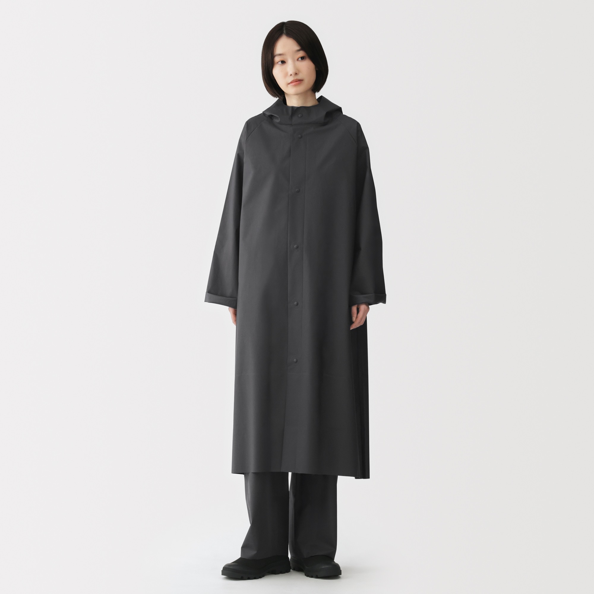 EVA Waterproof fabric long raincoat (free cut)