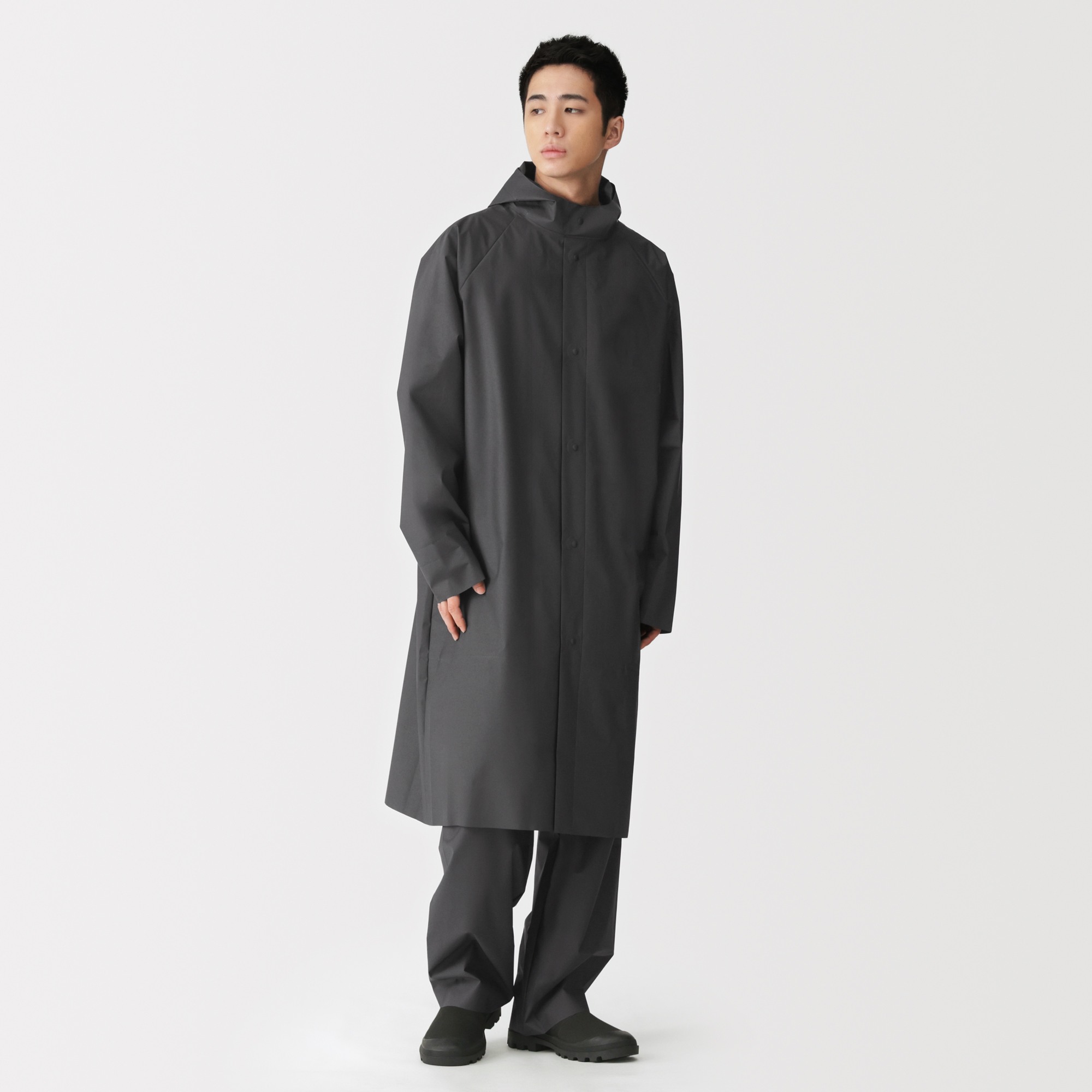 EVA Waterproof fabric long raincoat (free cut)