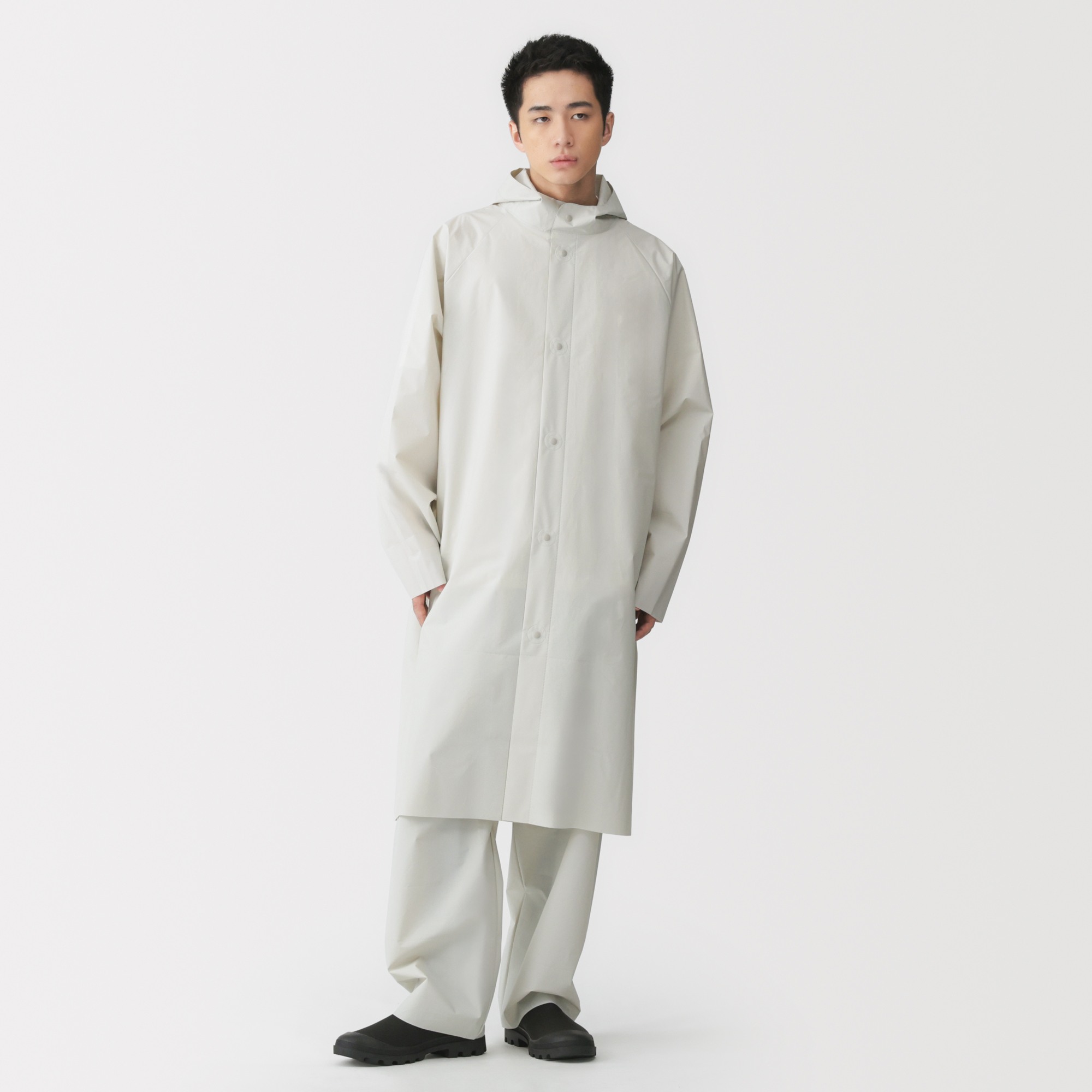 EVA Waterproof fabric long raincoat (free cut)