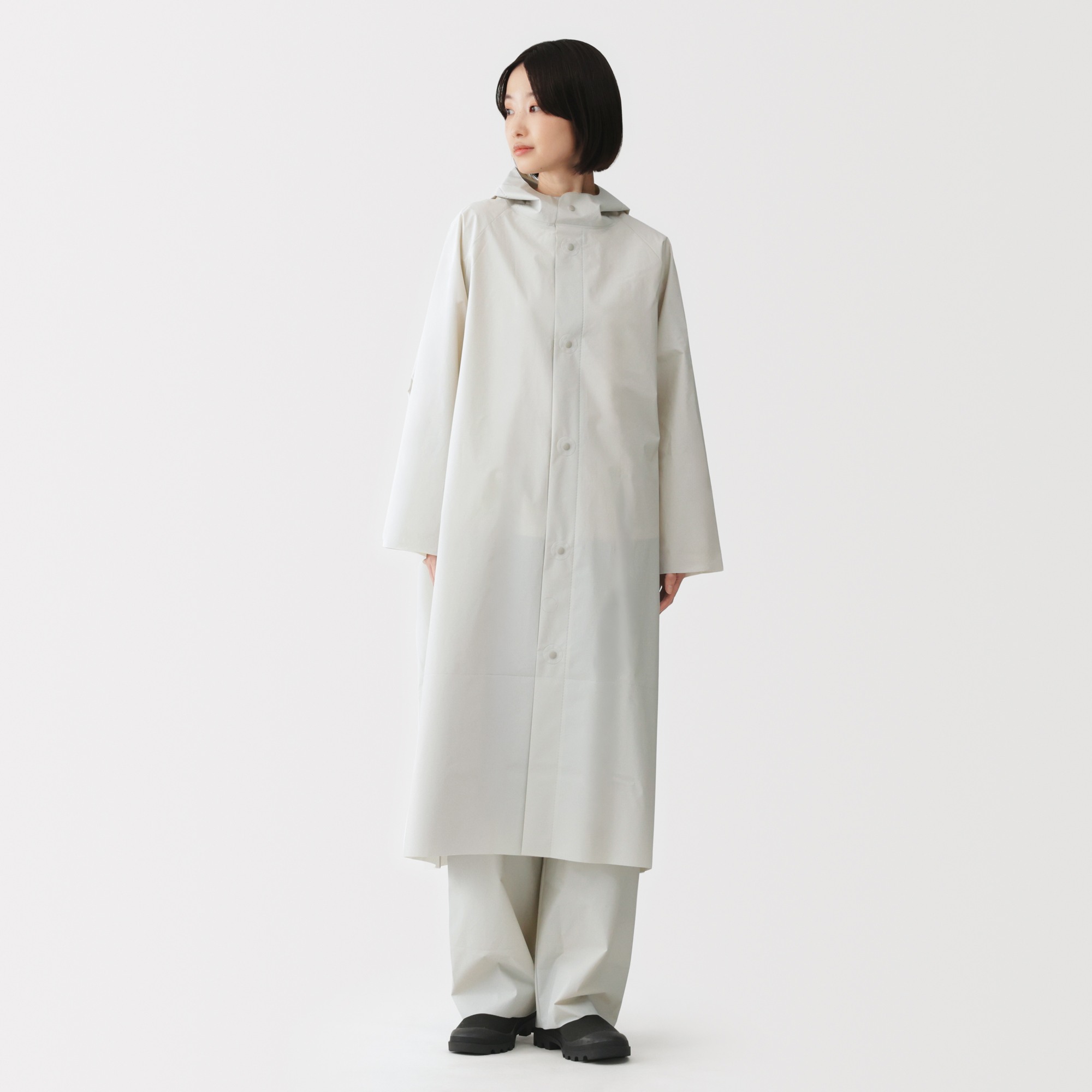EVA Waterproof fabric long raincoat (free cut)