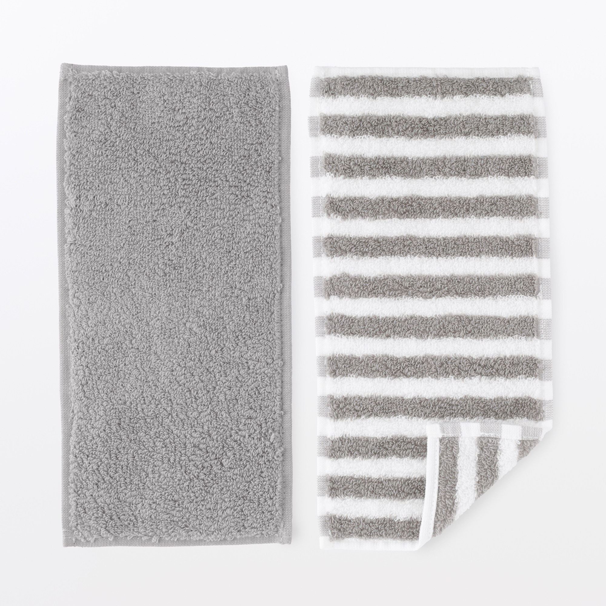 Cotton towel half size handkerchief 2pcs