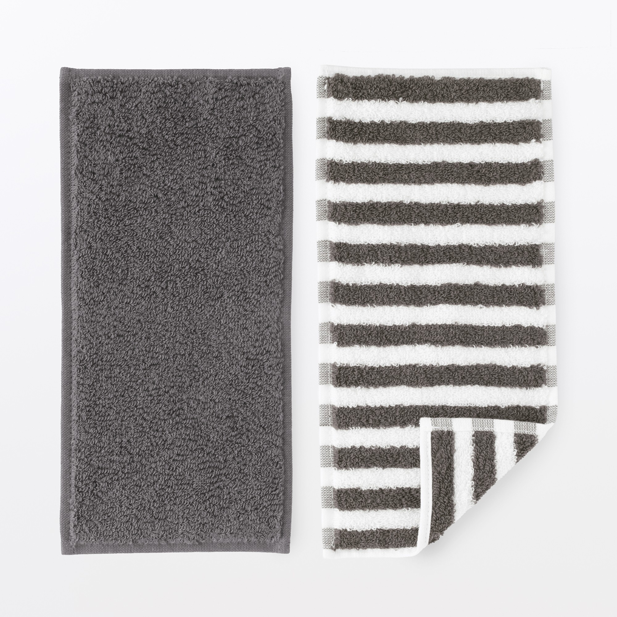 Cotton towel half size handkerchief 2pcs