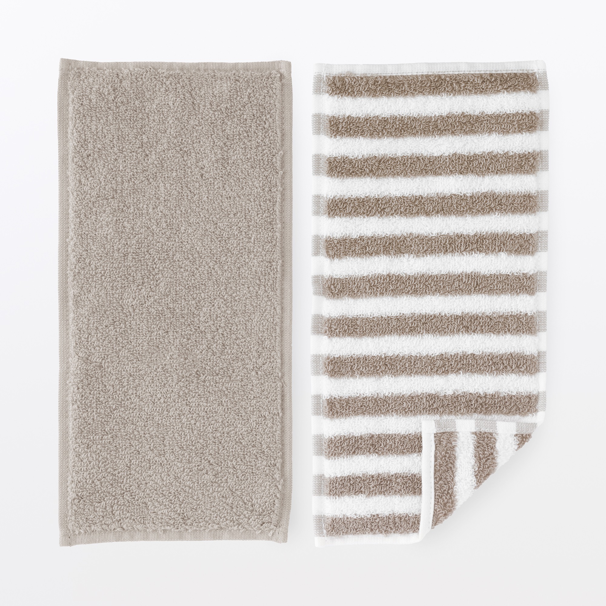 Cotton towel half size handkerchief 2pcs