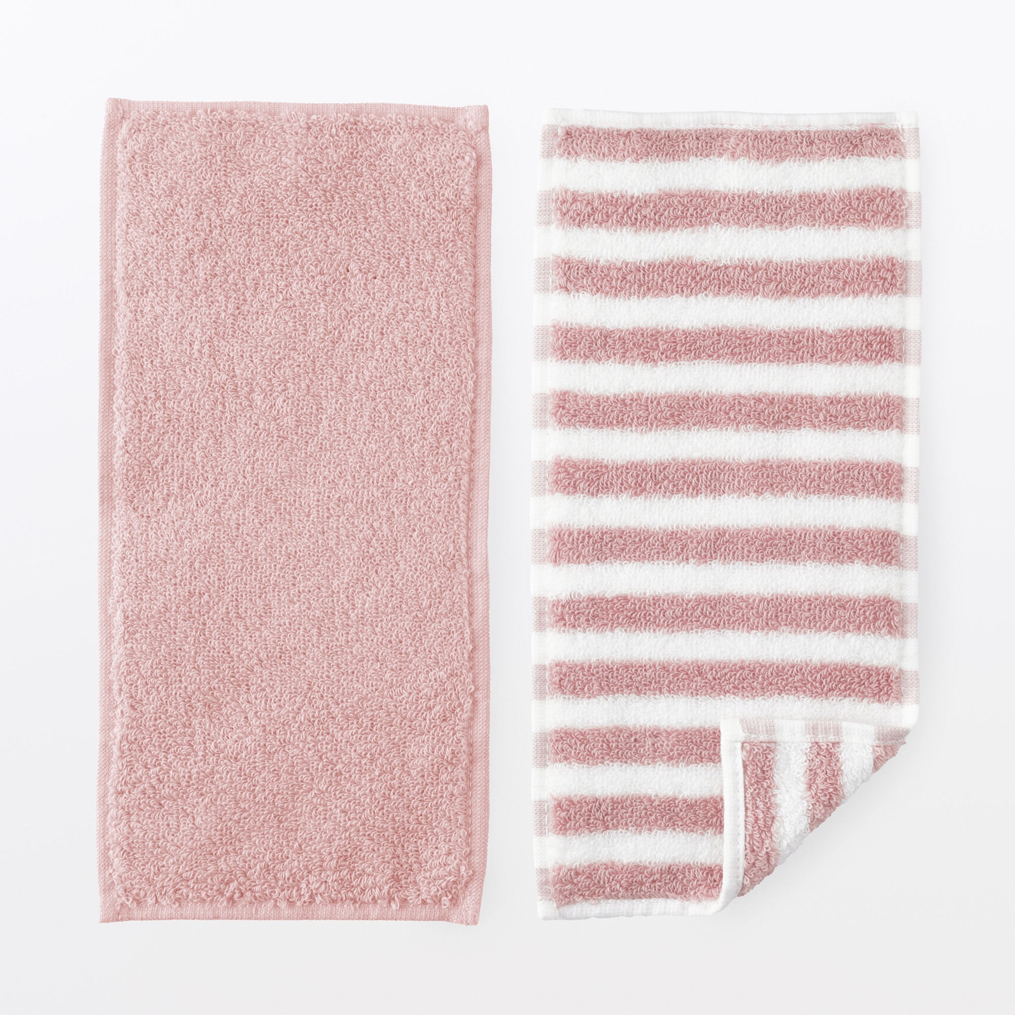Cotton towel half size handkerchief 2pcs