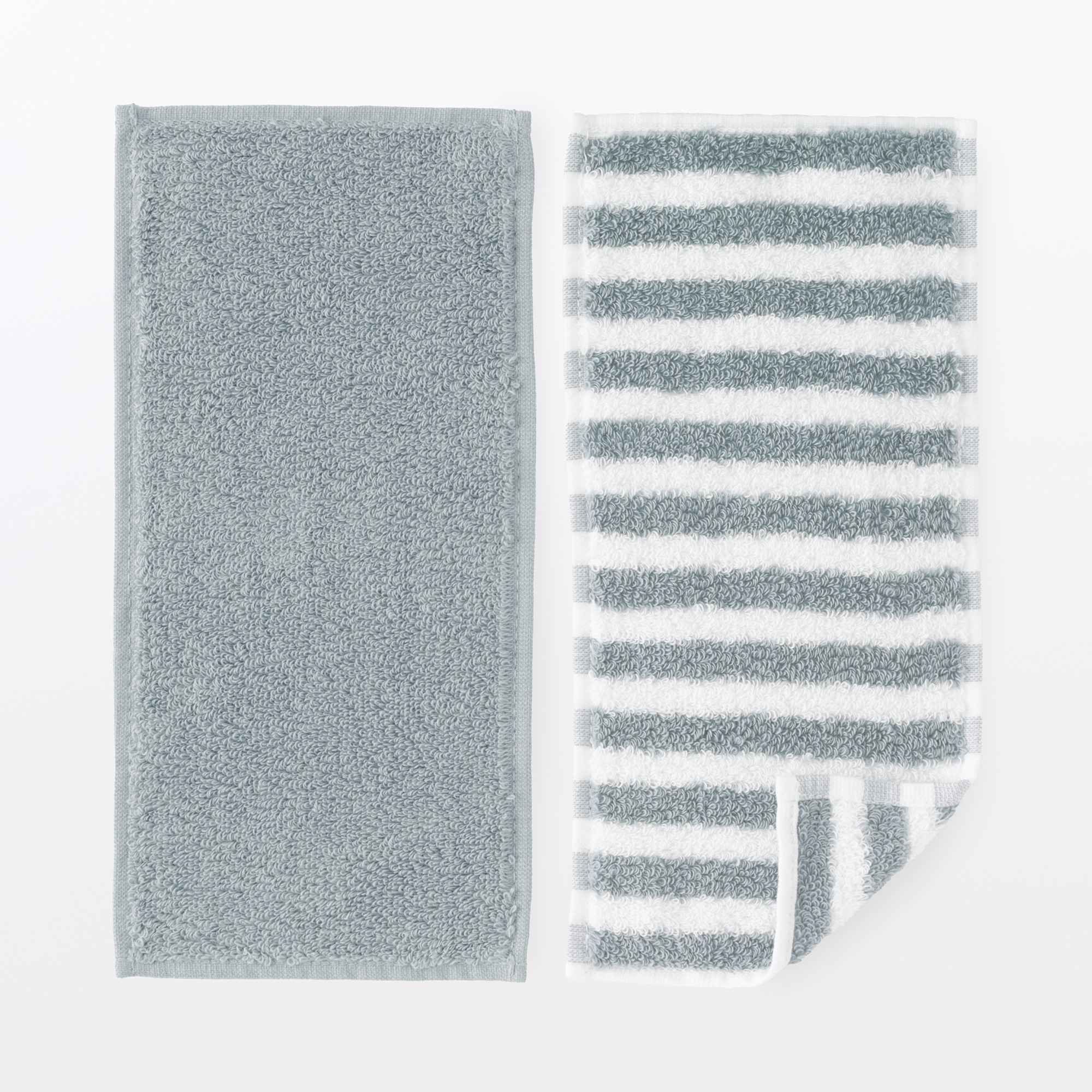 Cotton towel half size handkerchief 2pcs