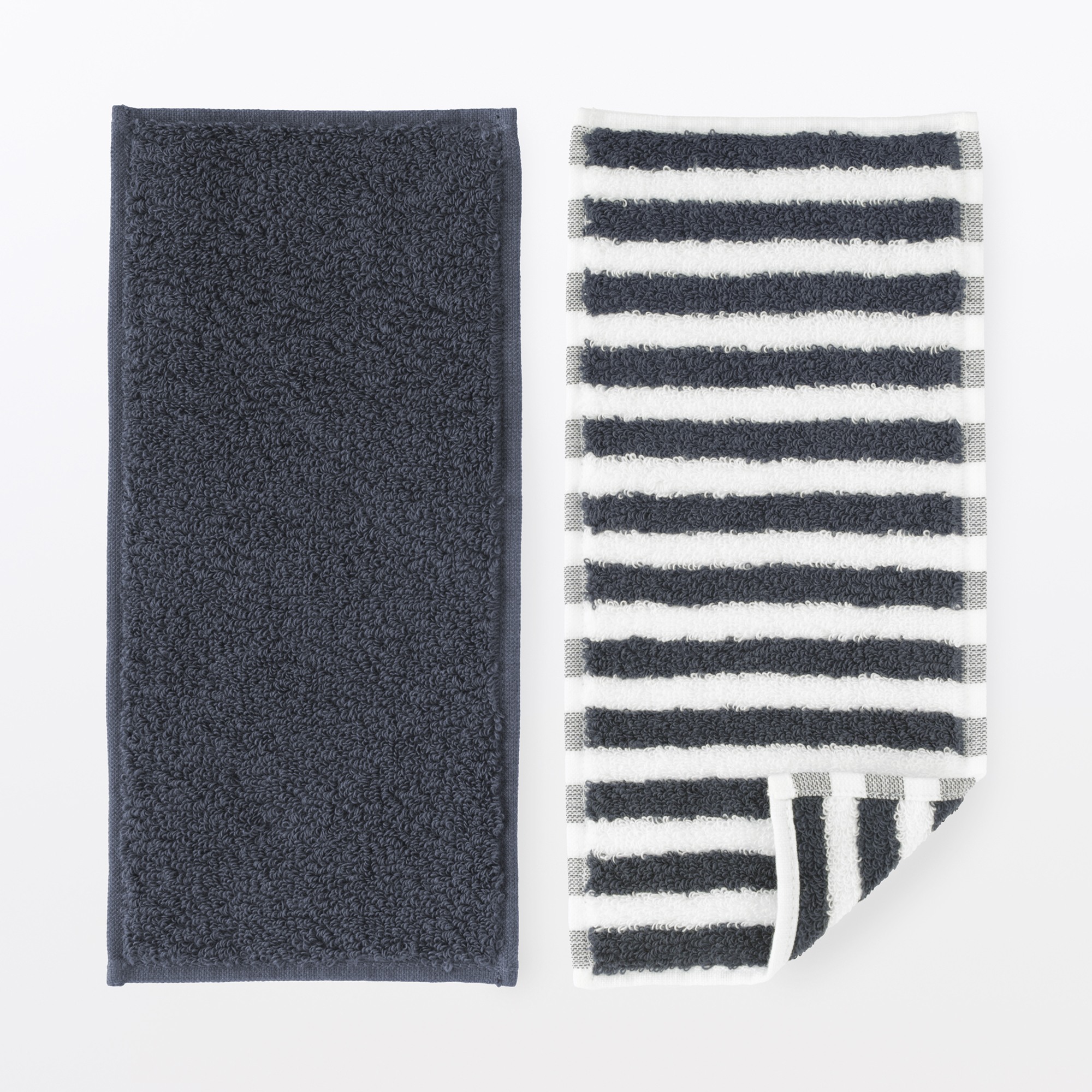 Cotton towel half size handkerchief 2pcs