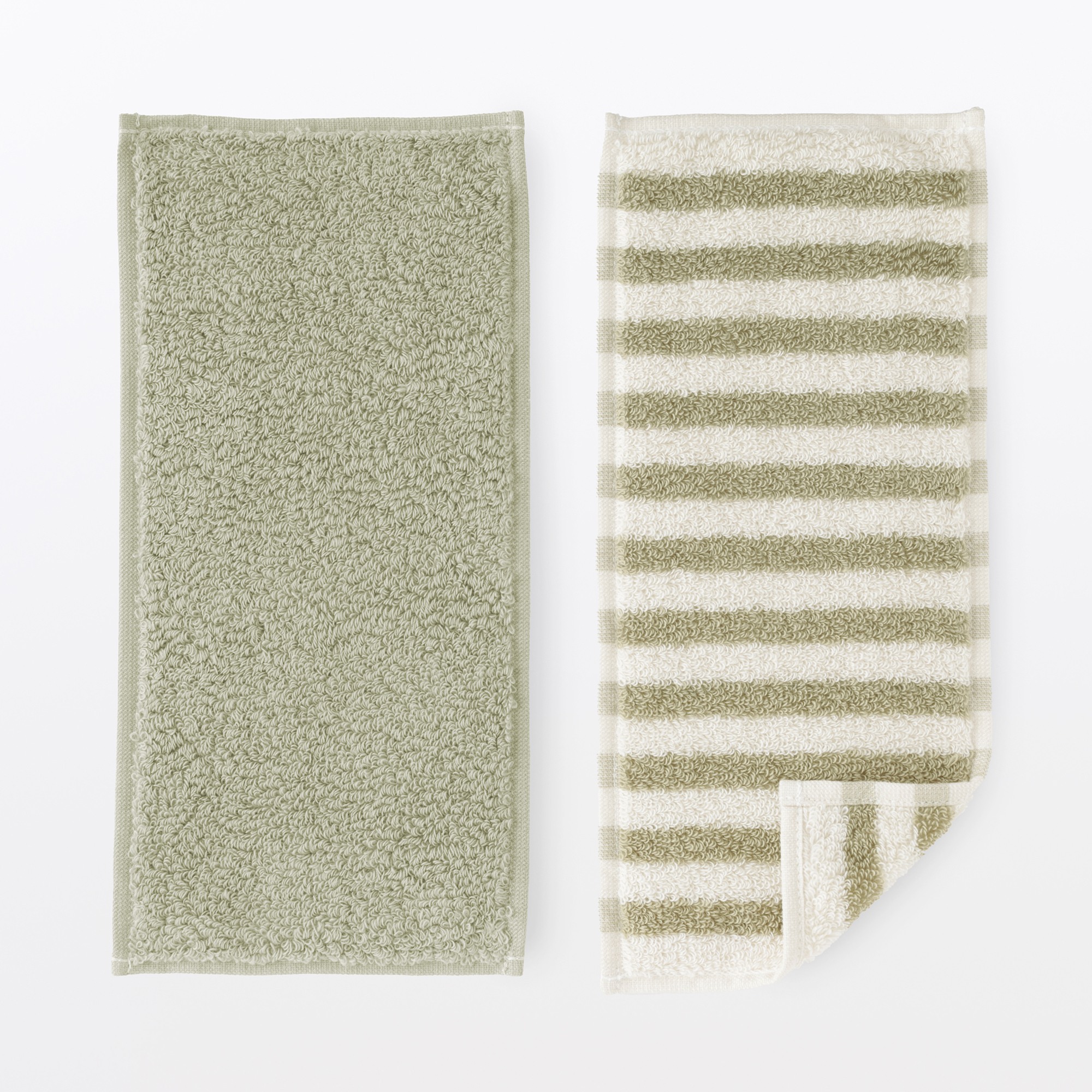 Cotton towel half size handkerchief 2pcs