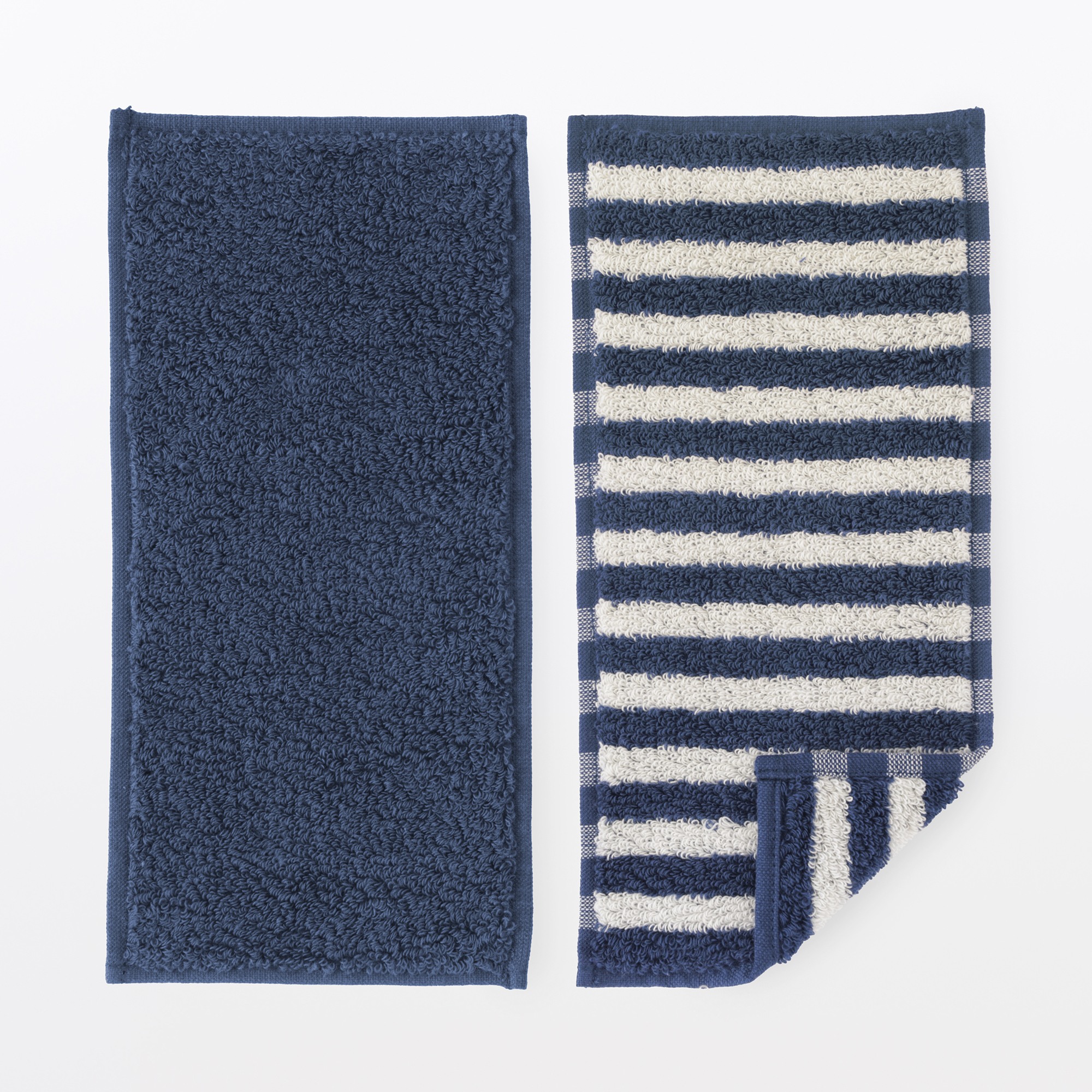 Cotton towel half size handkerchief 2pcs