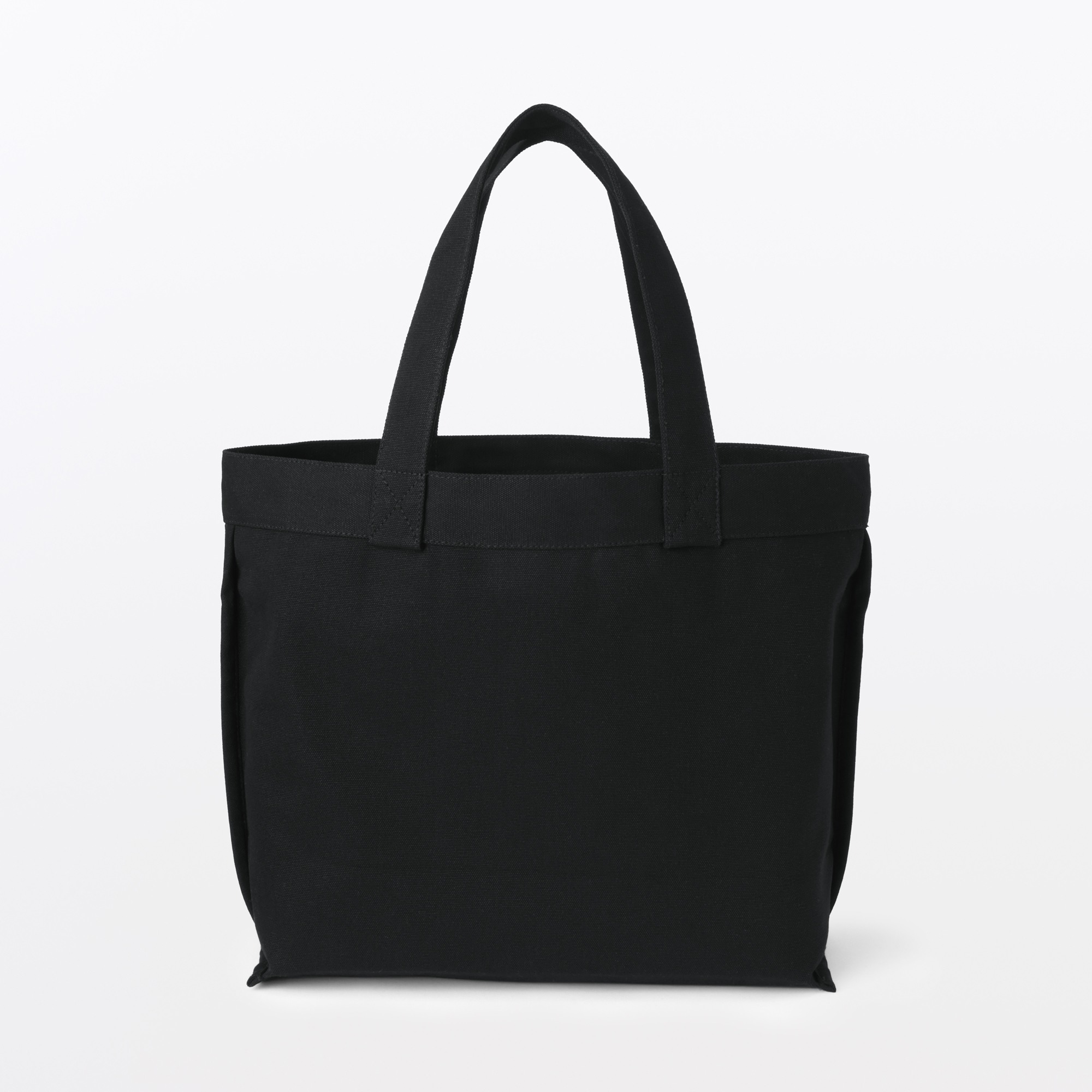 Canvas wide tote bag