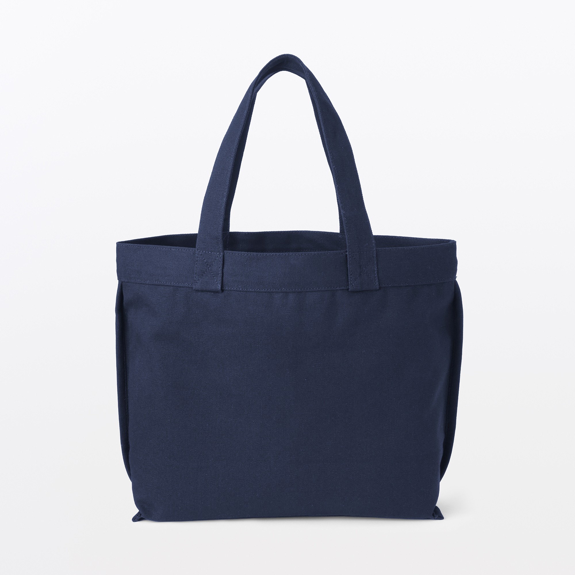 Canvas wide tote bag