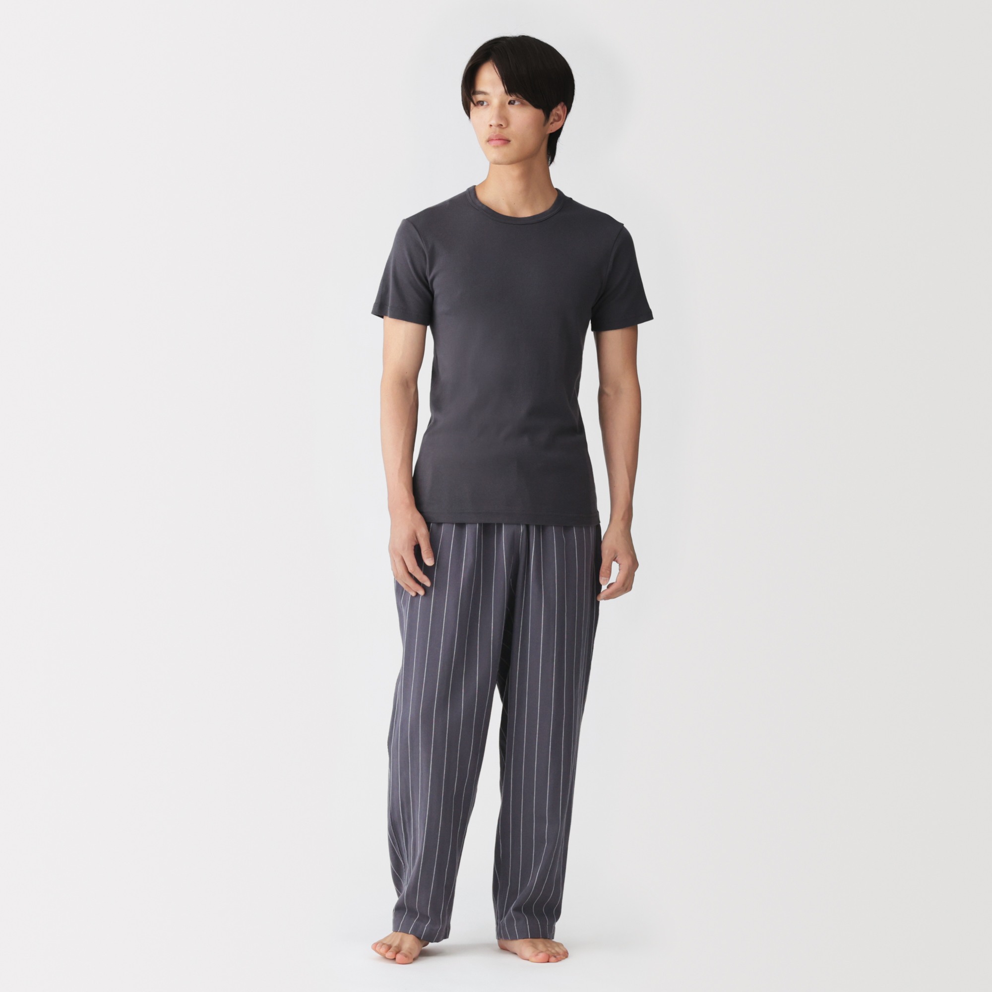 M's Double gauze room long pants