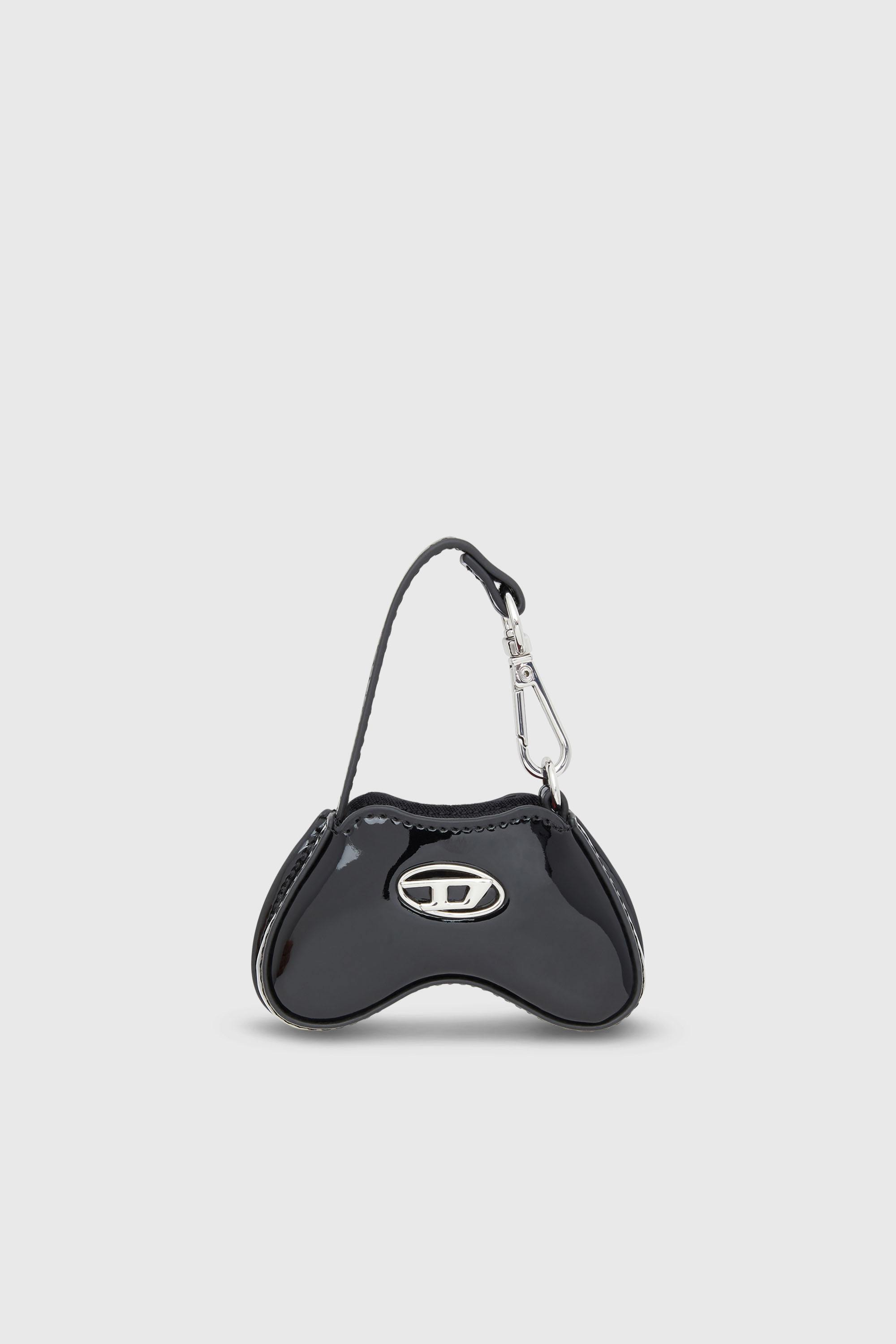 Glossy bag charm with mirror