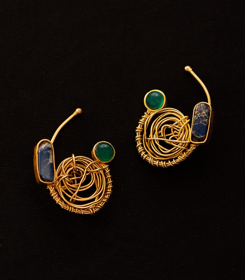 Twisted Stem Earrings