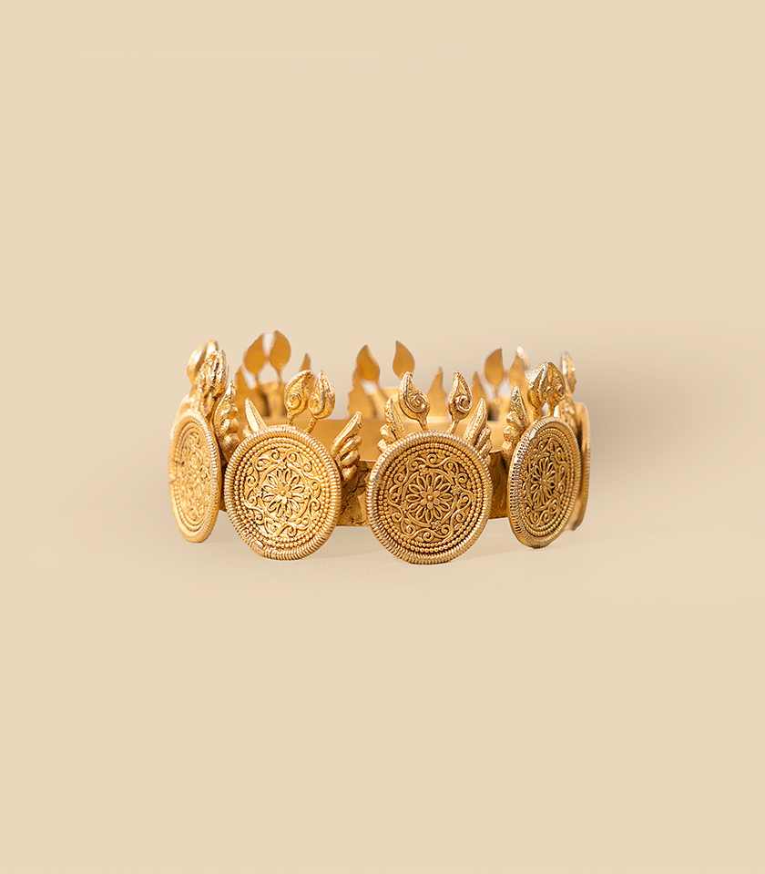 Blooming Coin  Bangle