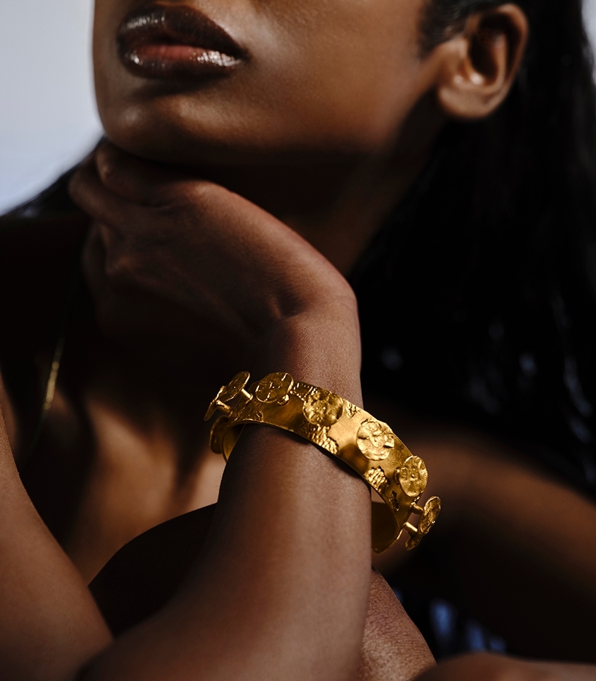 Spiked Coin Bangle