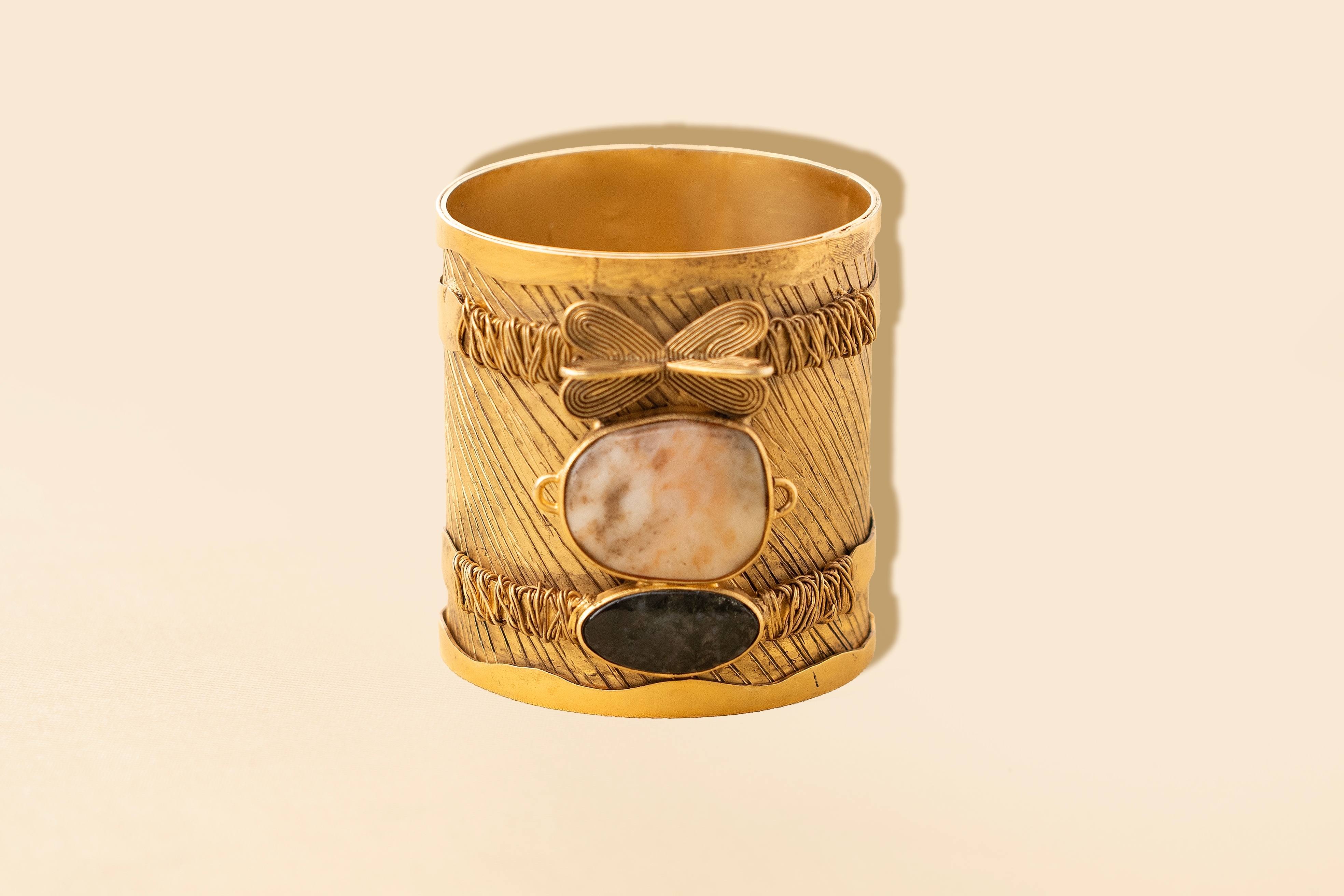 Textured warrior bangle