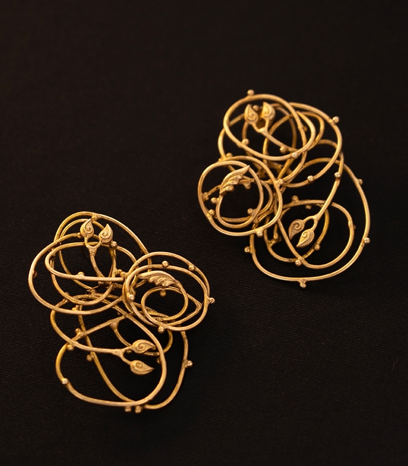 Twisted Stem Earrings