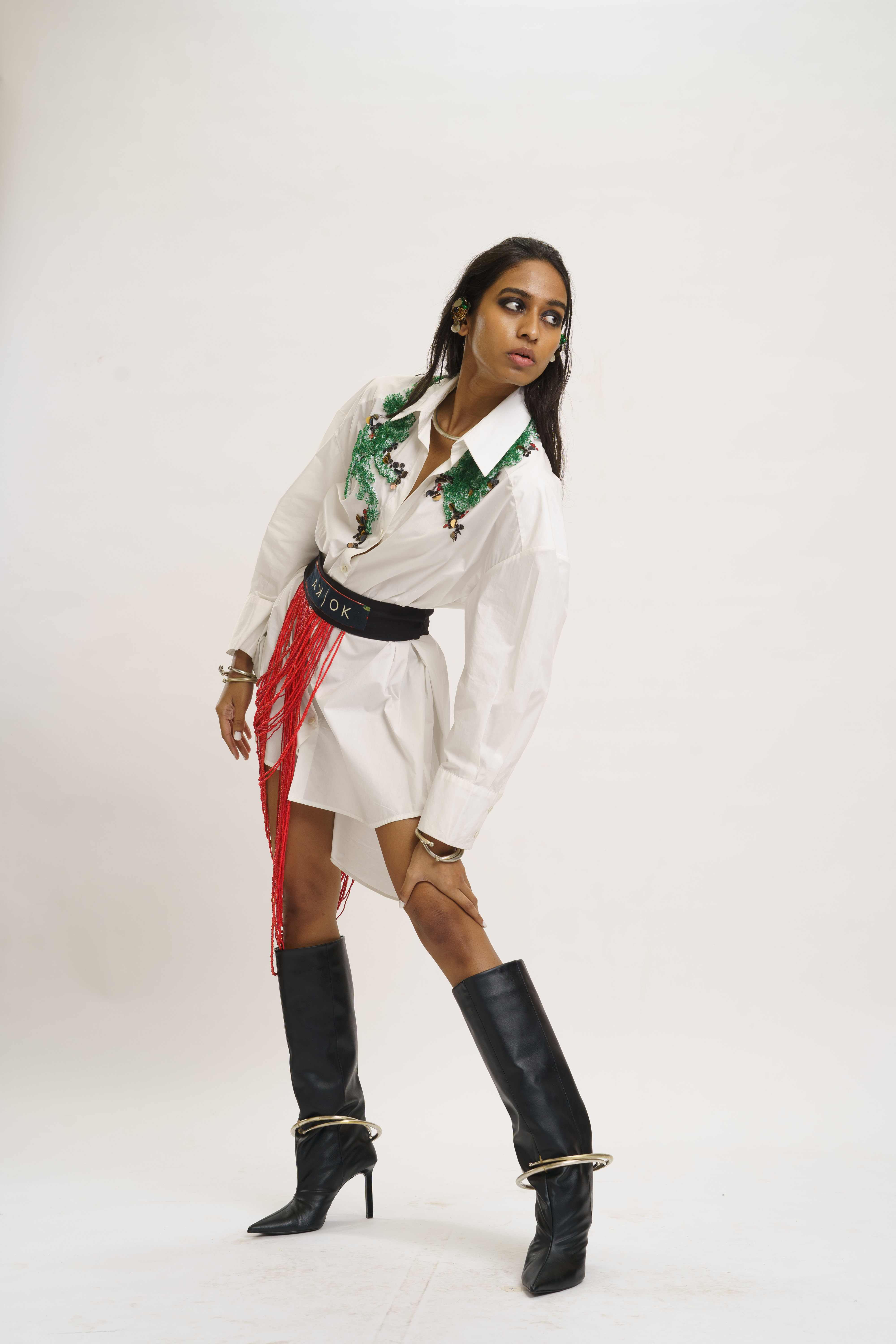 Highlow shirt dress