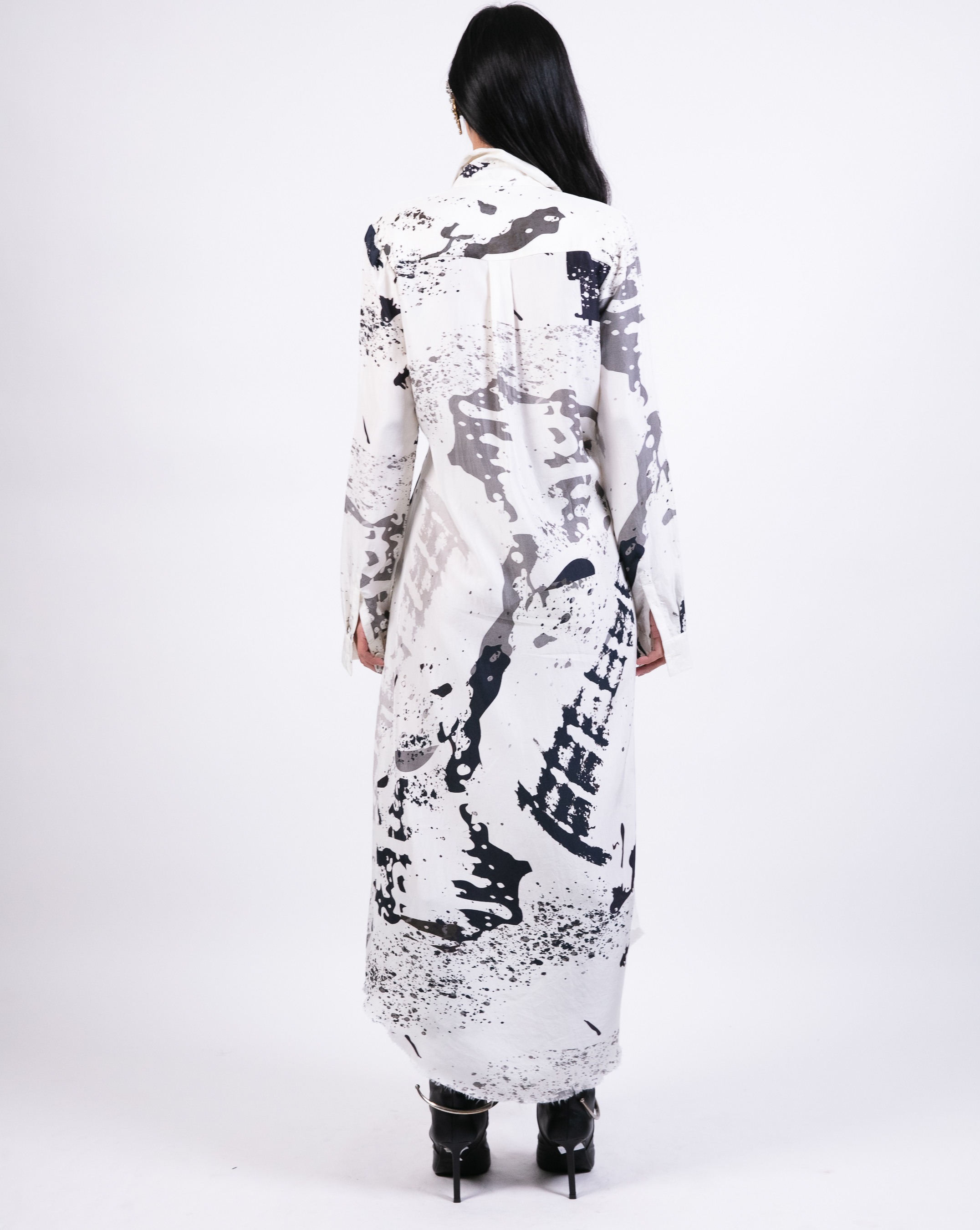 Printed Shirt Dress