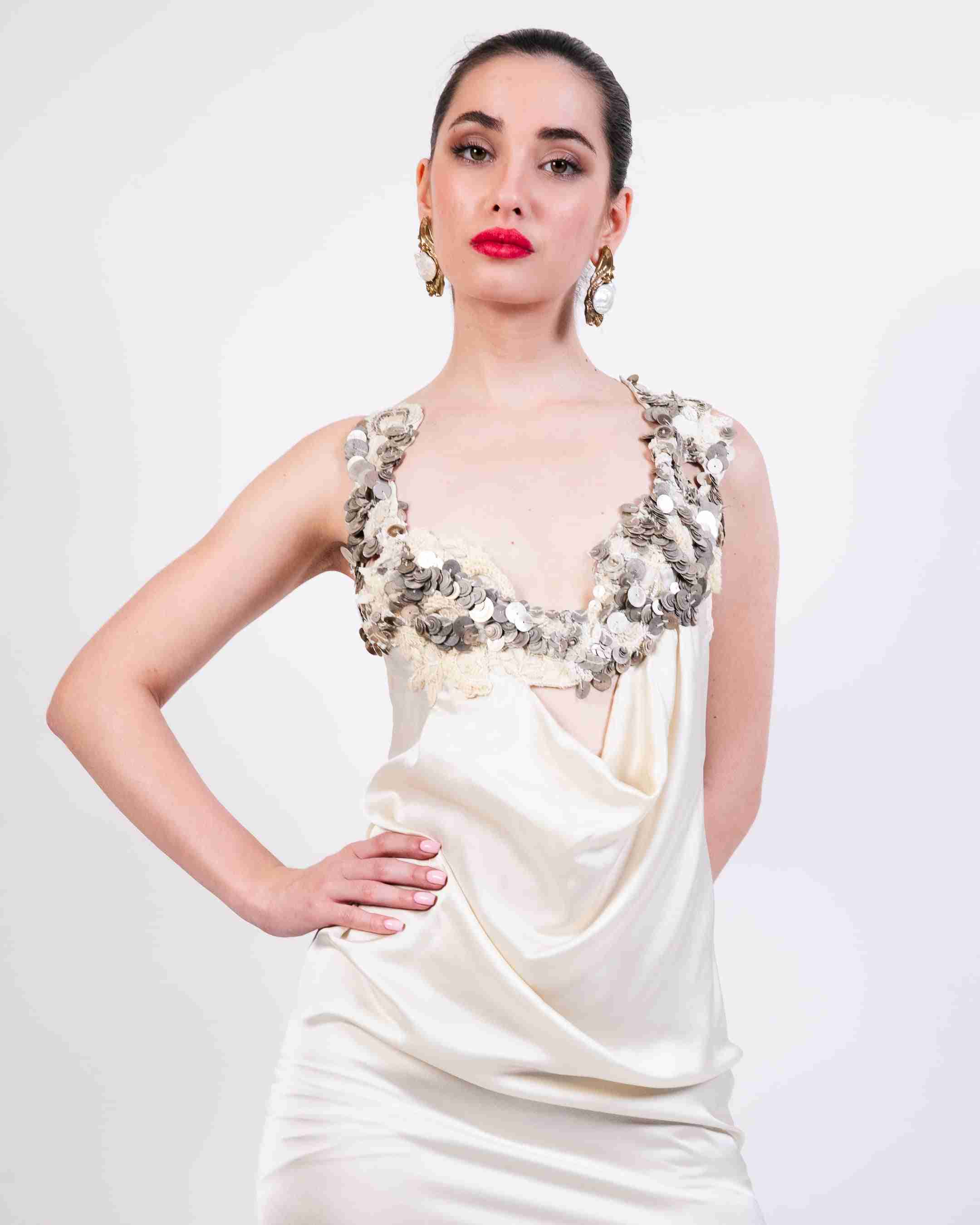 Cocktail Dress with Lace Detailing